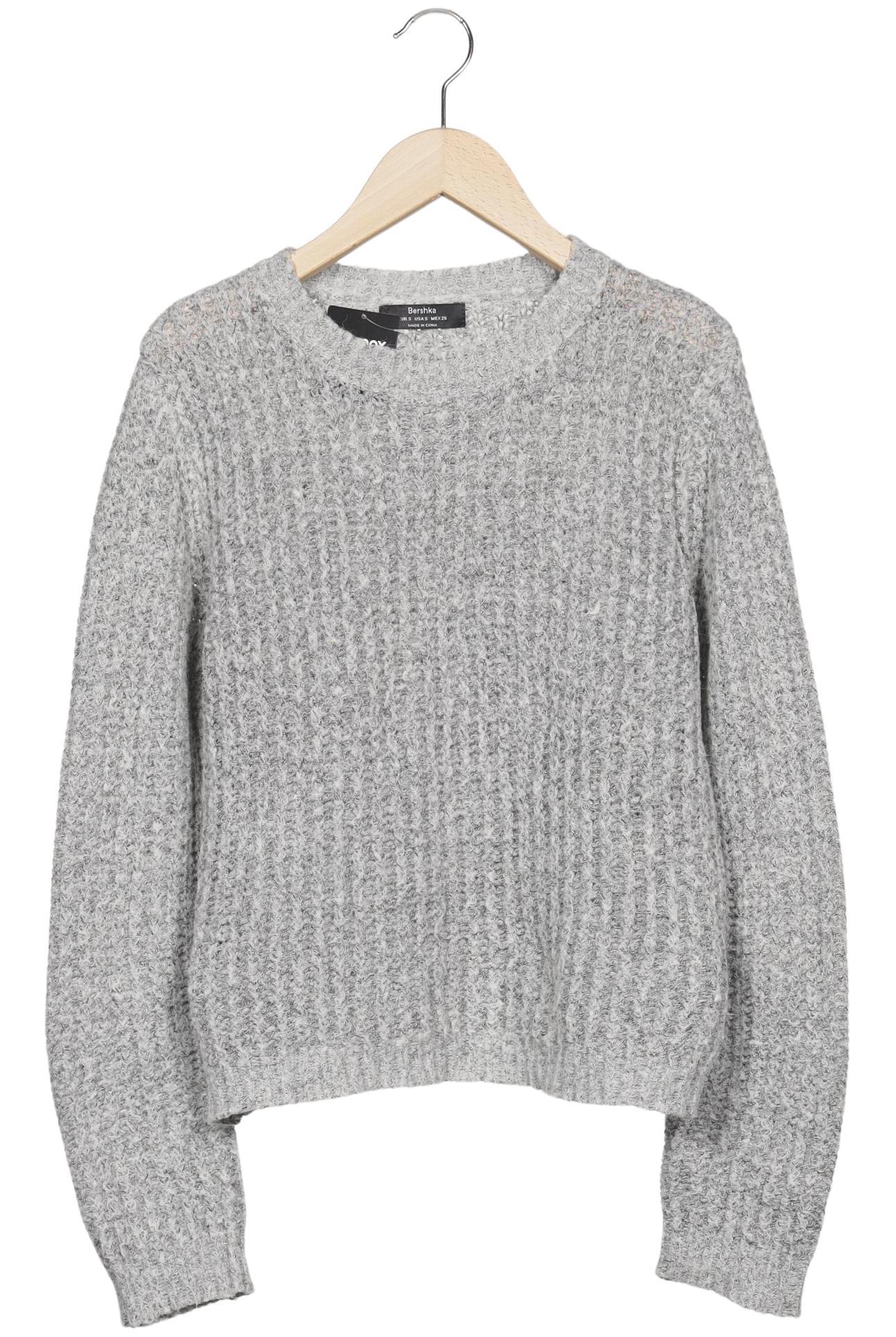 

bershka Damen Pullover, grau, Gr. 36