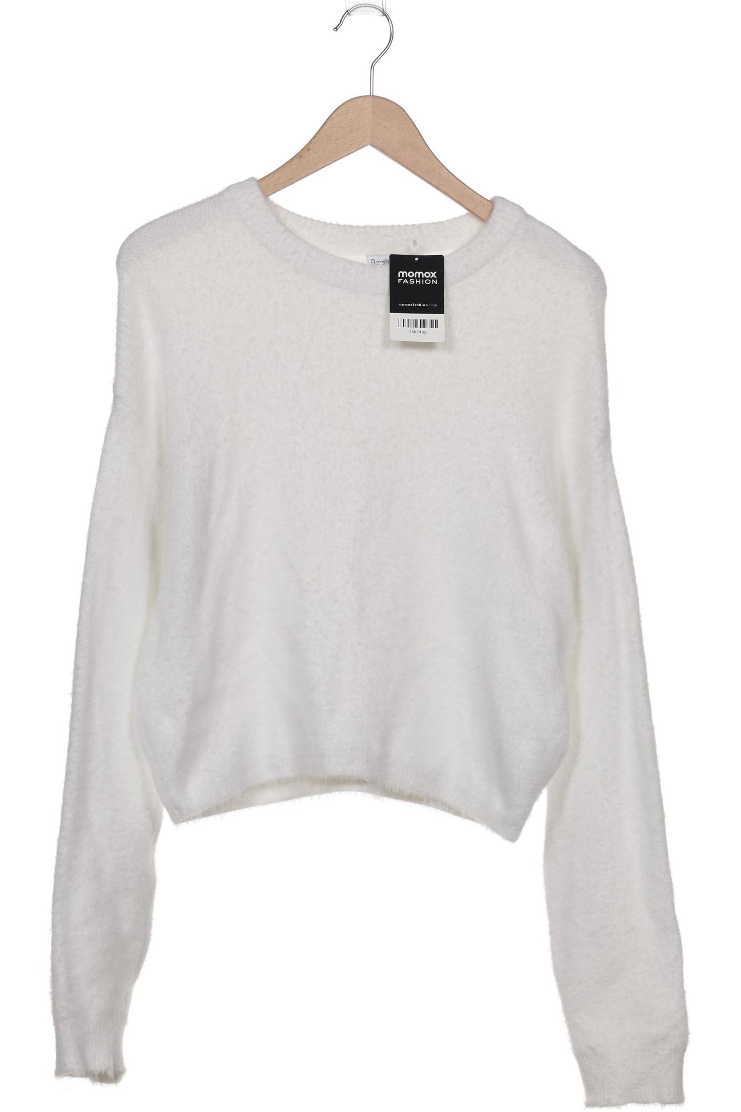 

bershka Damen Pullover, weiß, Gr. 38