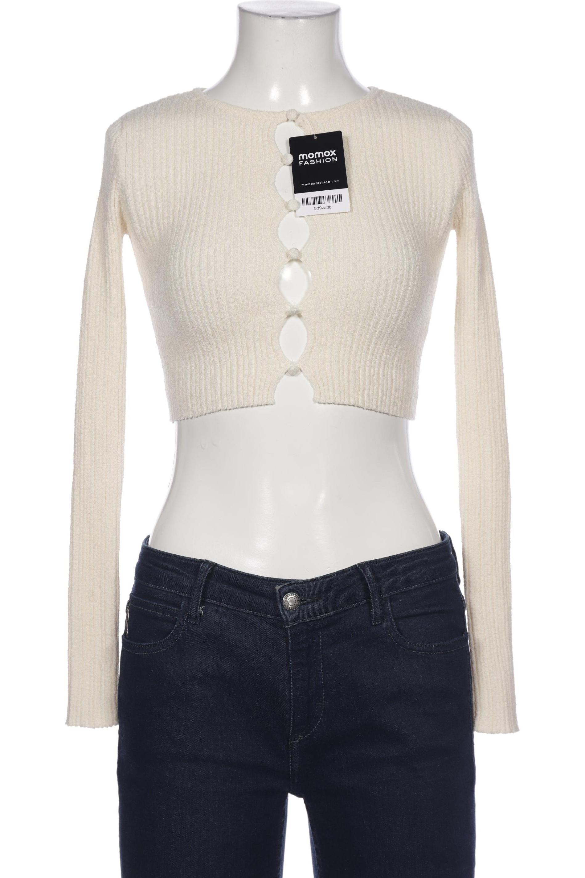 

bershka Damen Pullover, cremeweiß