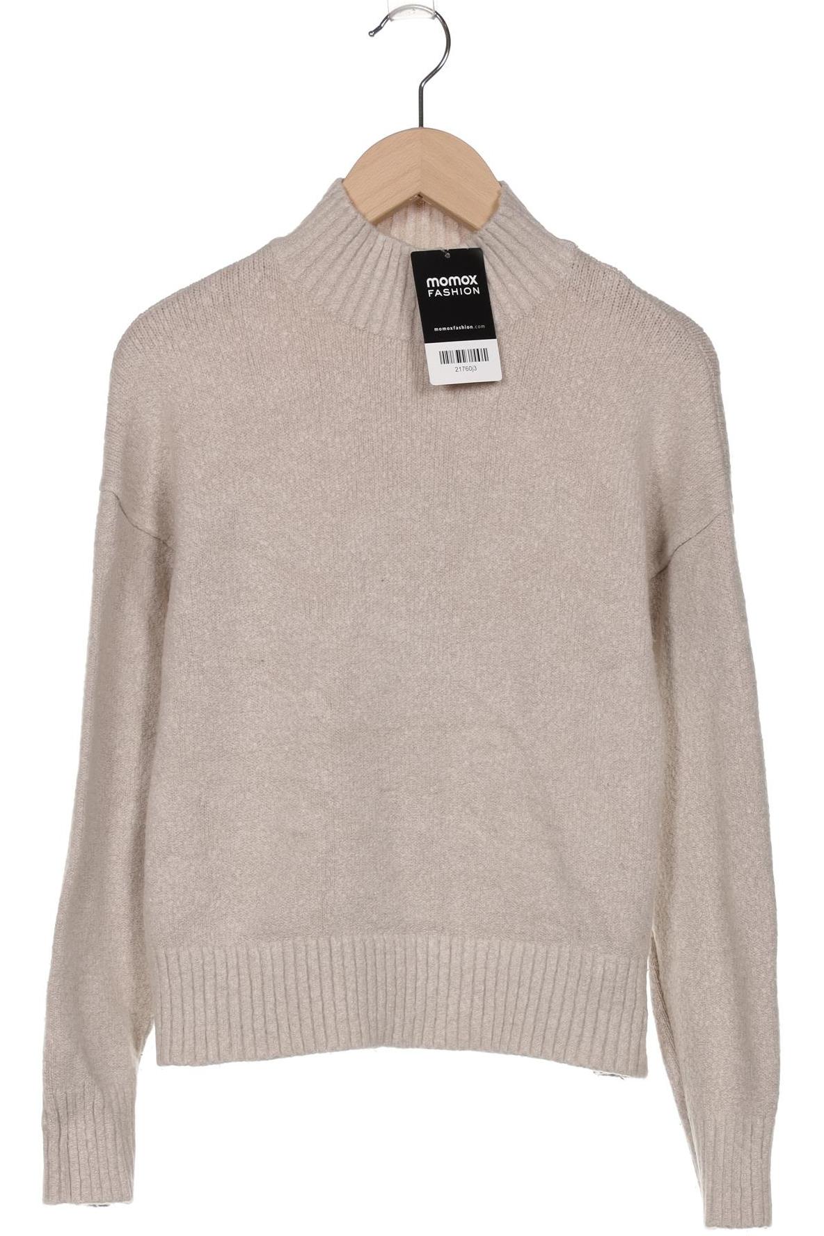 

bershka Damen Pullover, cremeweiß, Gr. 36