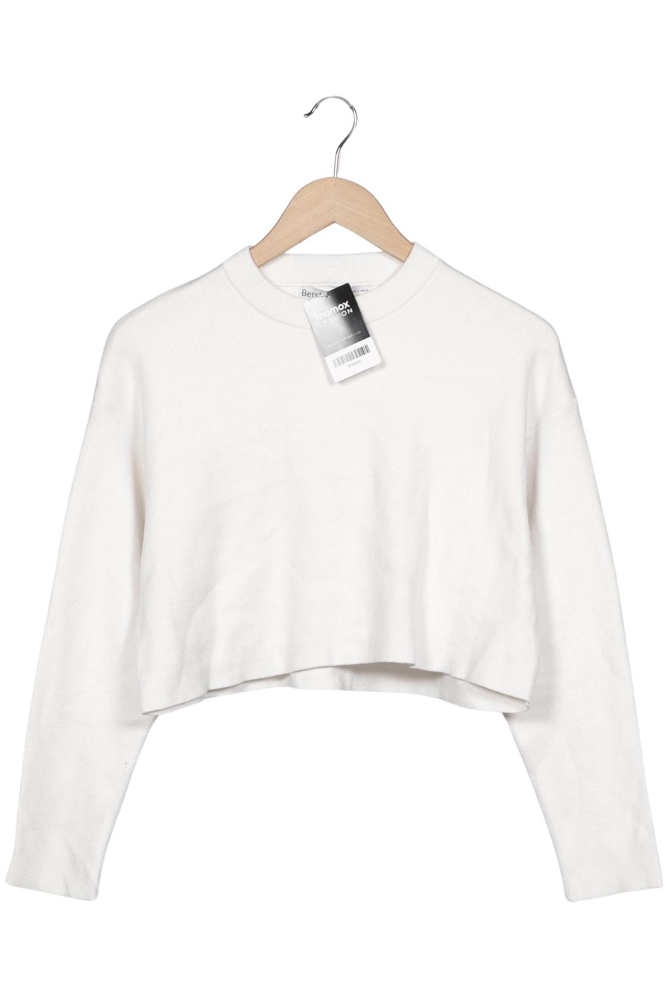 

bershka Damen Pullover, weiß, Gr. 36