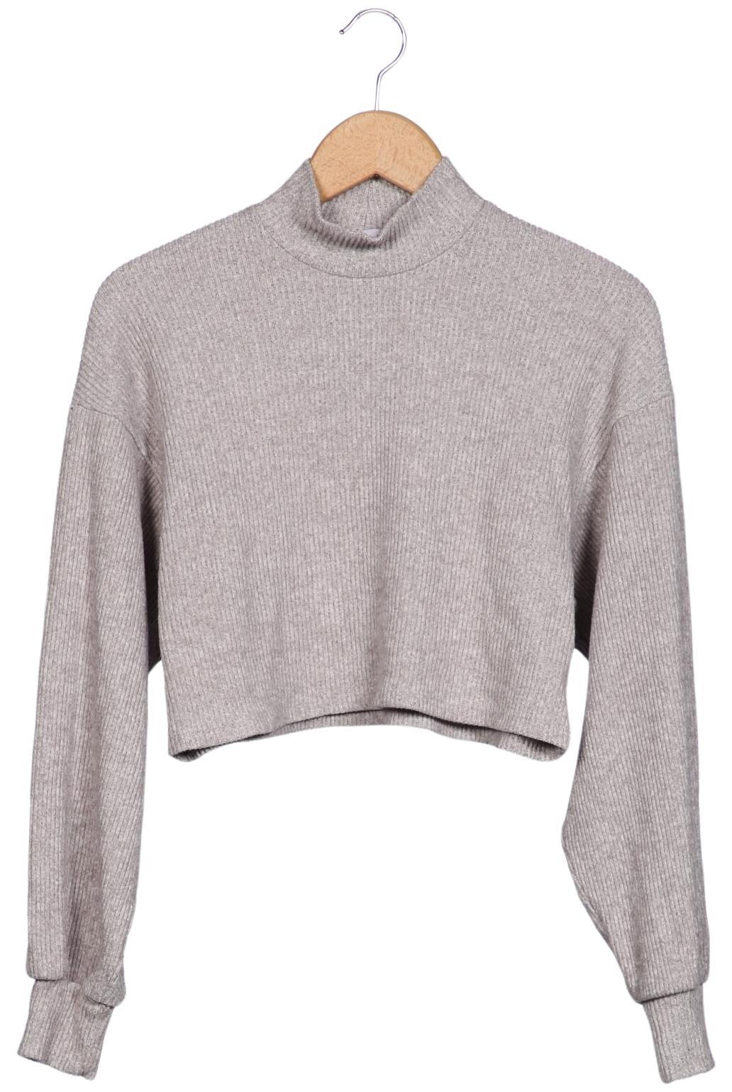 

bershka Damen Pullover, grau, Gr. 36