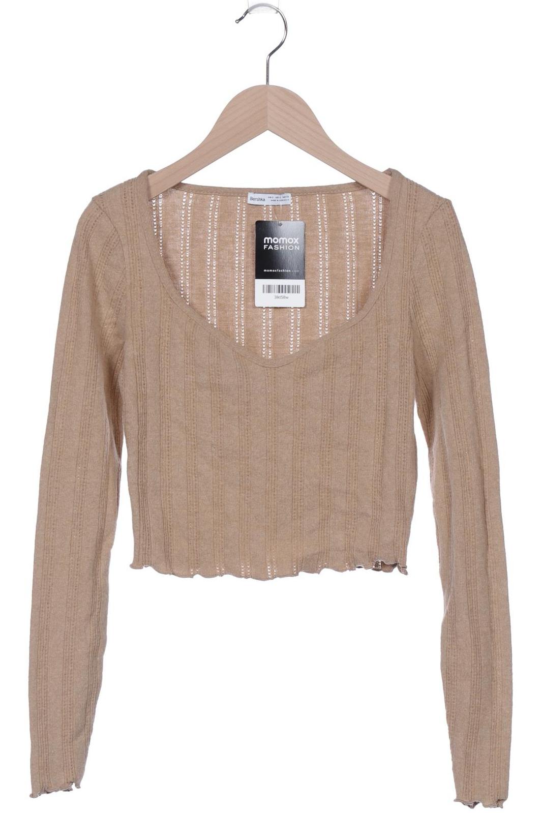 

bershka Damen Pullover, beige, Gr. 36