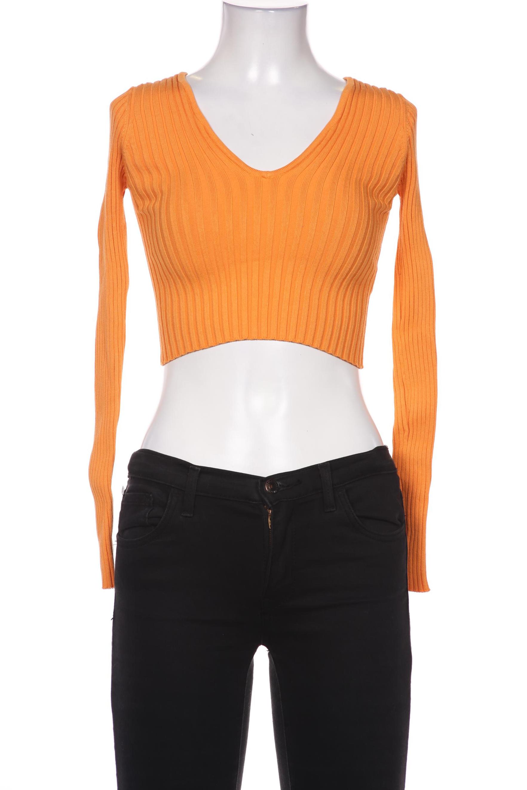 

bershka Damen Pullover, orange, Gr. 36