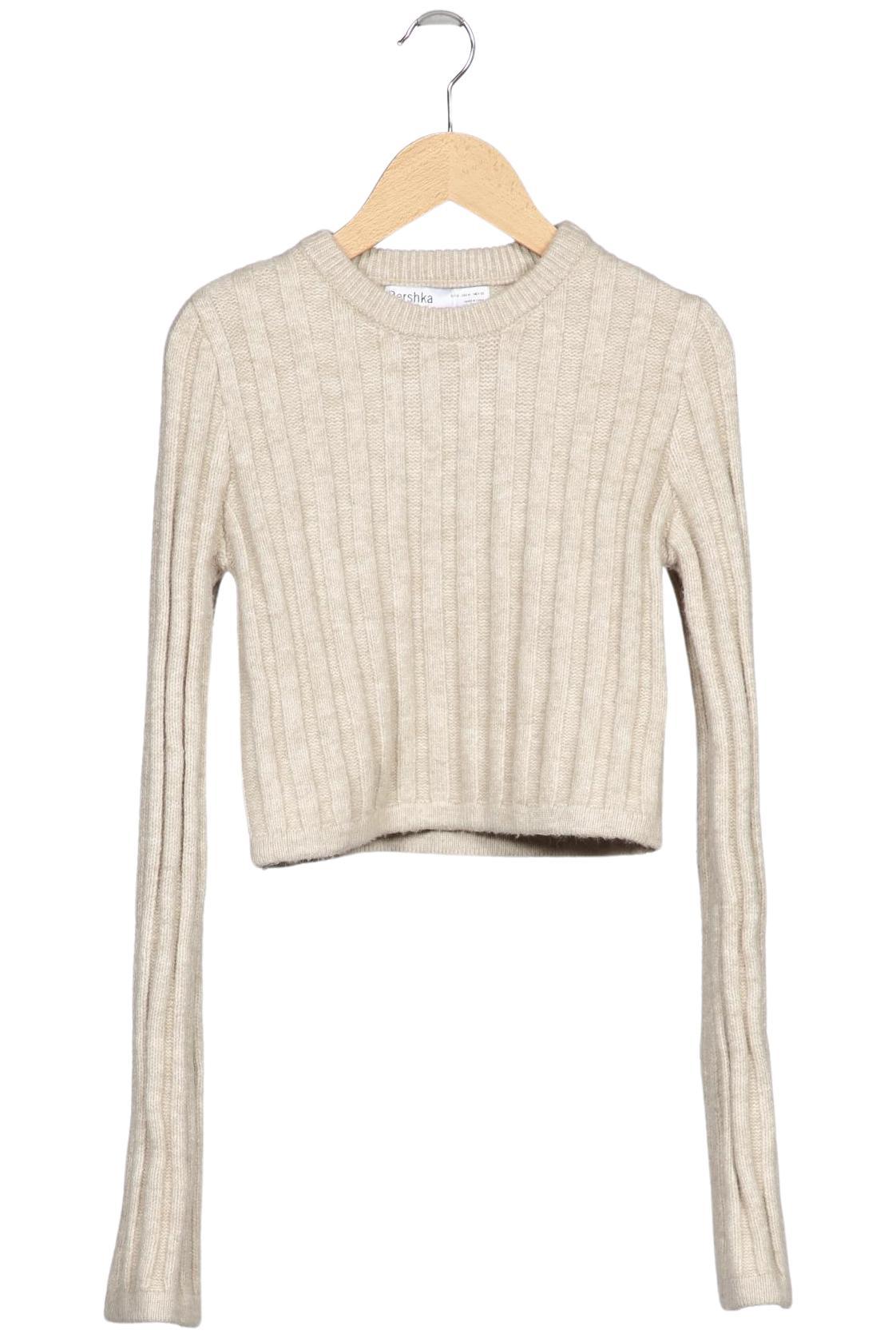 

bershka Damen Pullover, beige, Gr. 38