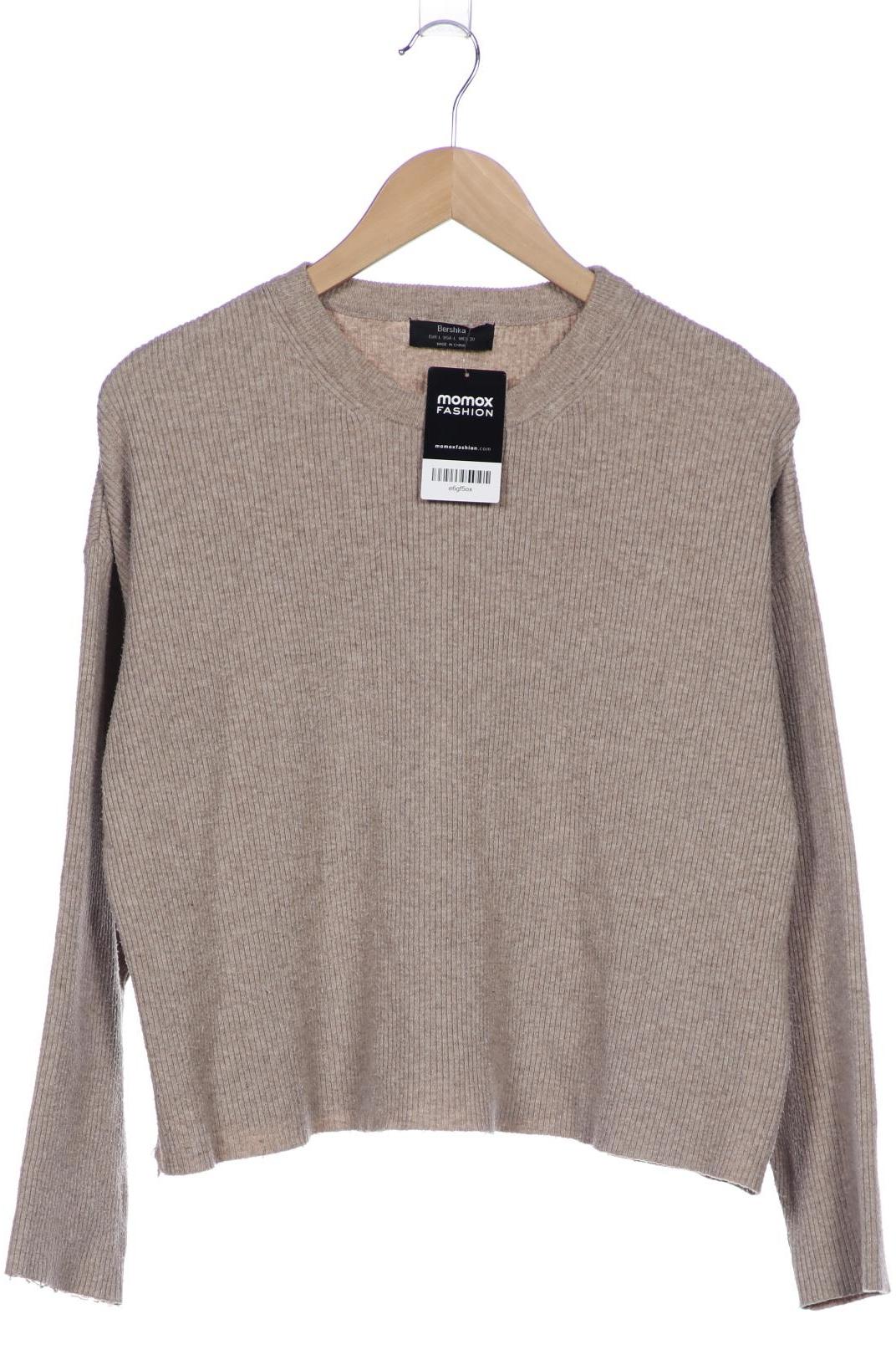 

bershka Damen Pullover, beige, Gr. 42