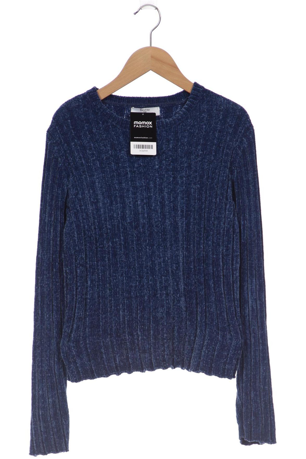

bershka Damen Pullover, blau