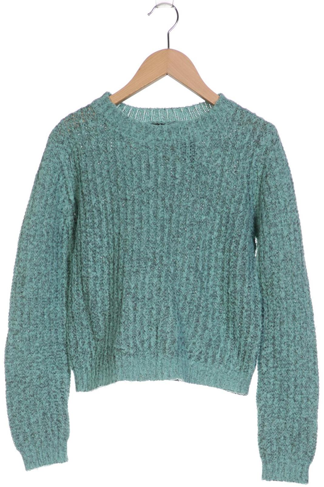 

bershka Damen Pullover, türkis, Gr. 34