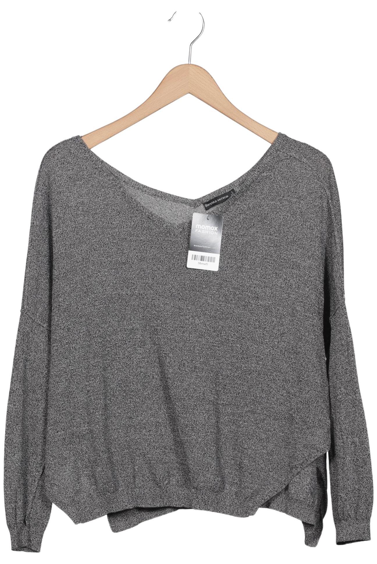 

bershka Damen Pullover, grau, Gr. 36