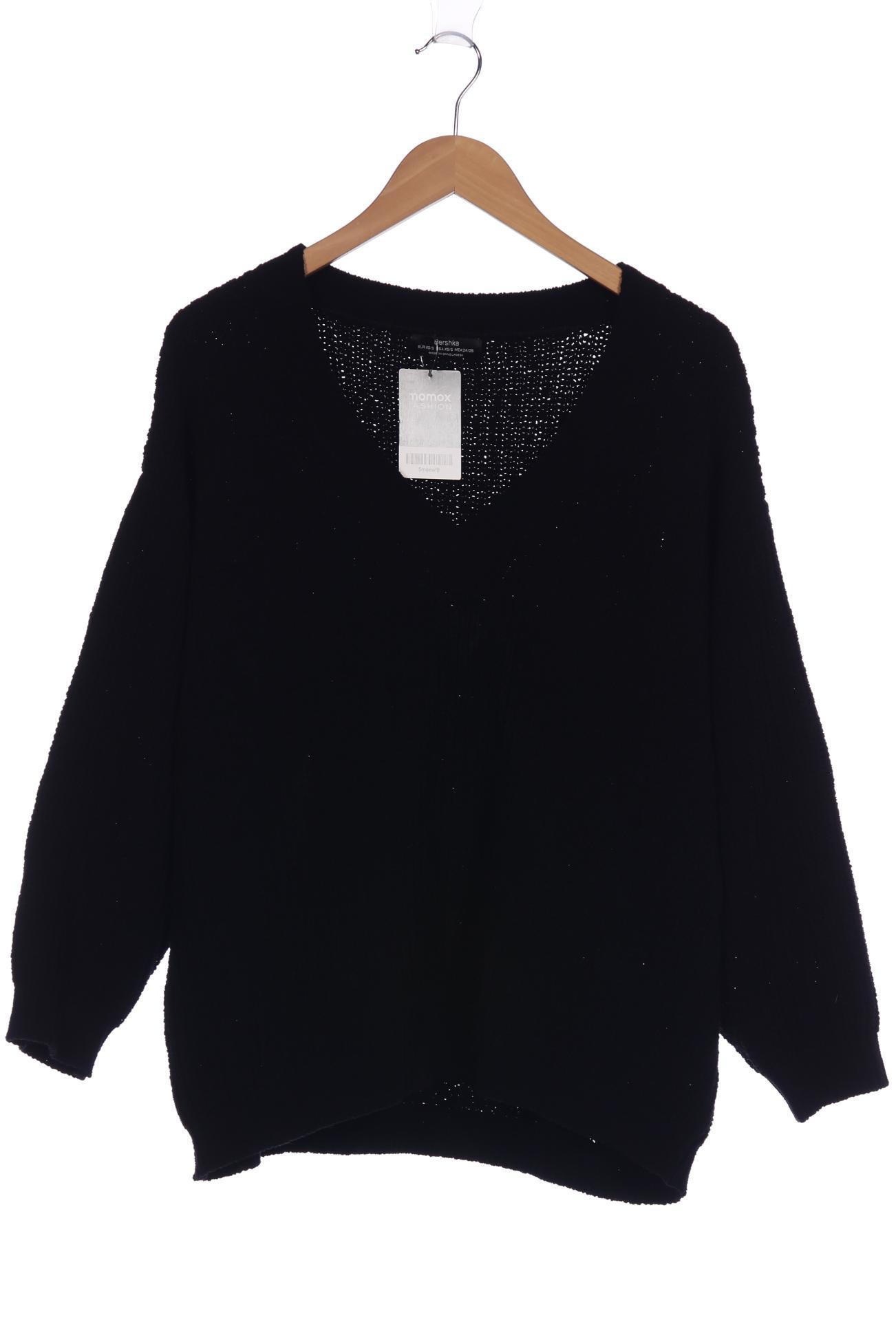 

bershka Damen Pullover, schwarz