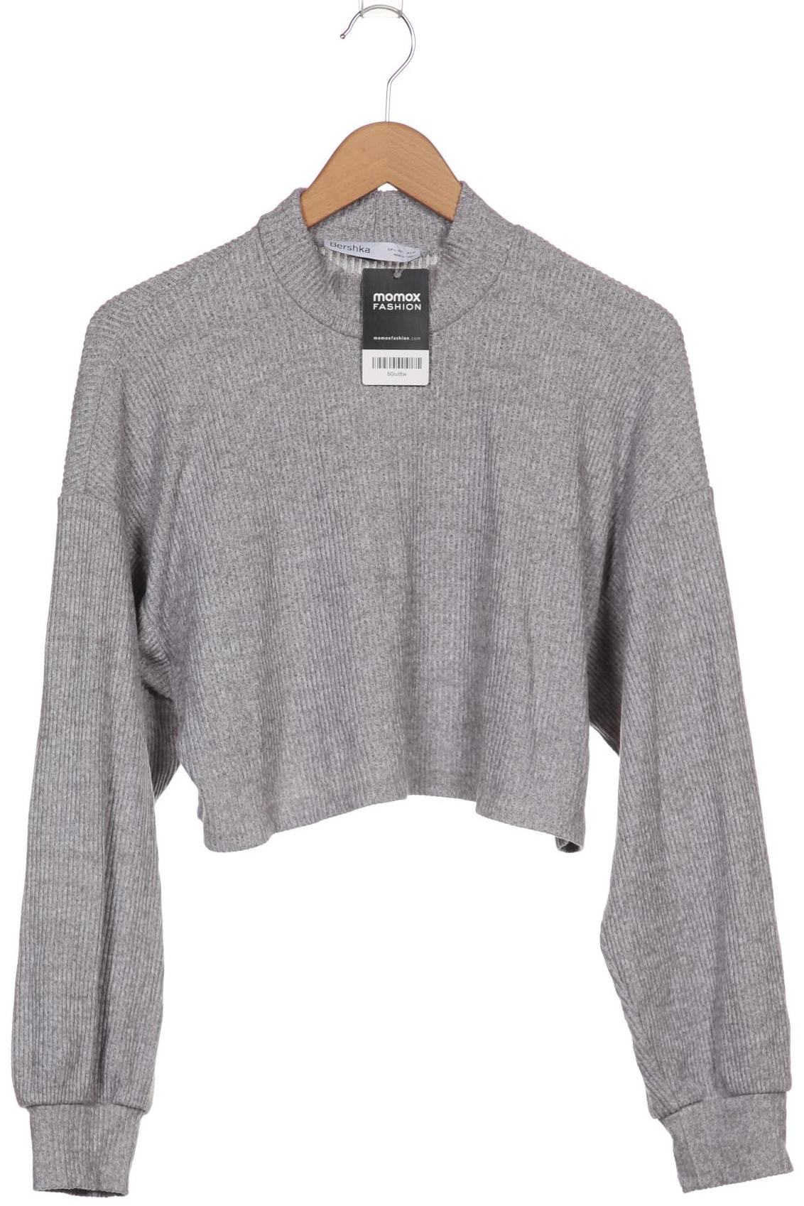 

bershka Damen Pullover, grau