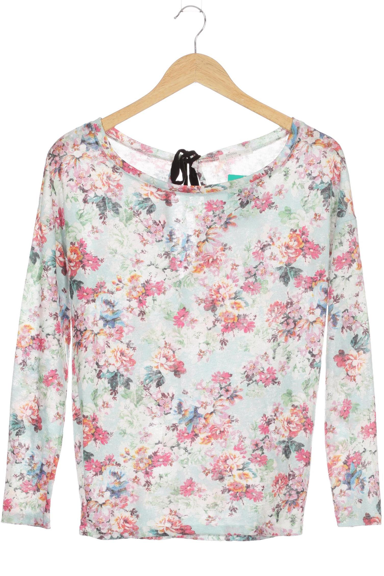 

bershka Damen Pullover, türkis, Gr. 42