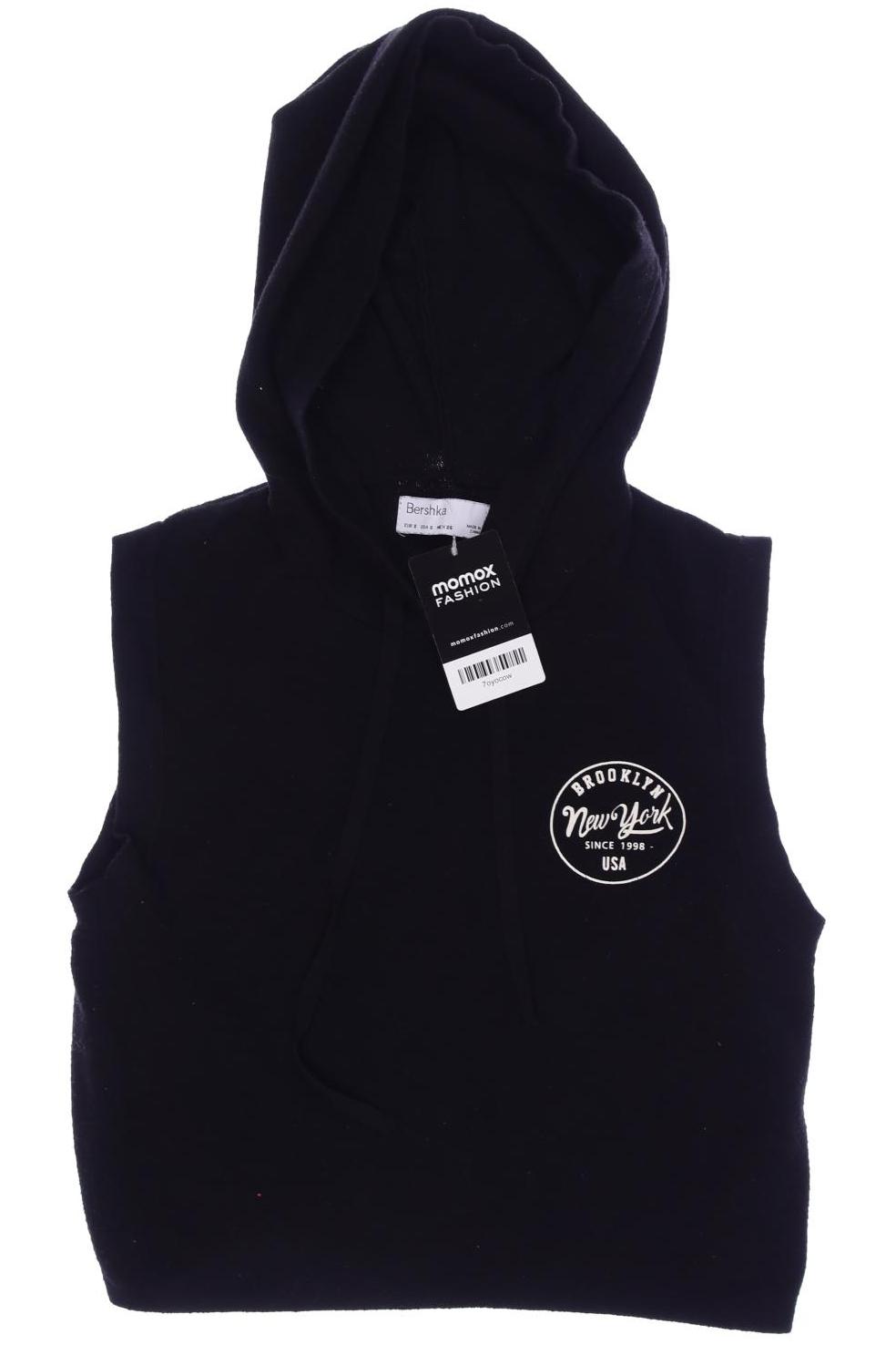

bershka Damen Pullover, schwarz
