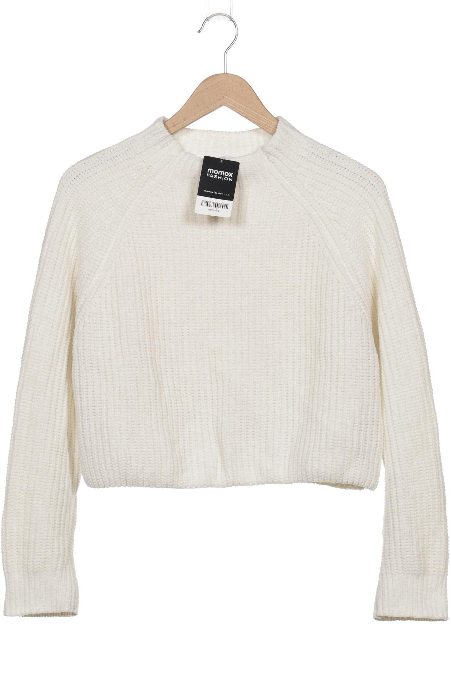 

bershka Damen Pullover, weiß, Gr. 36