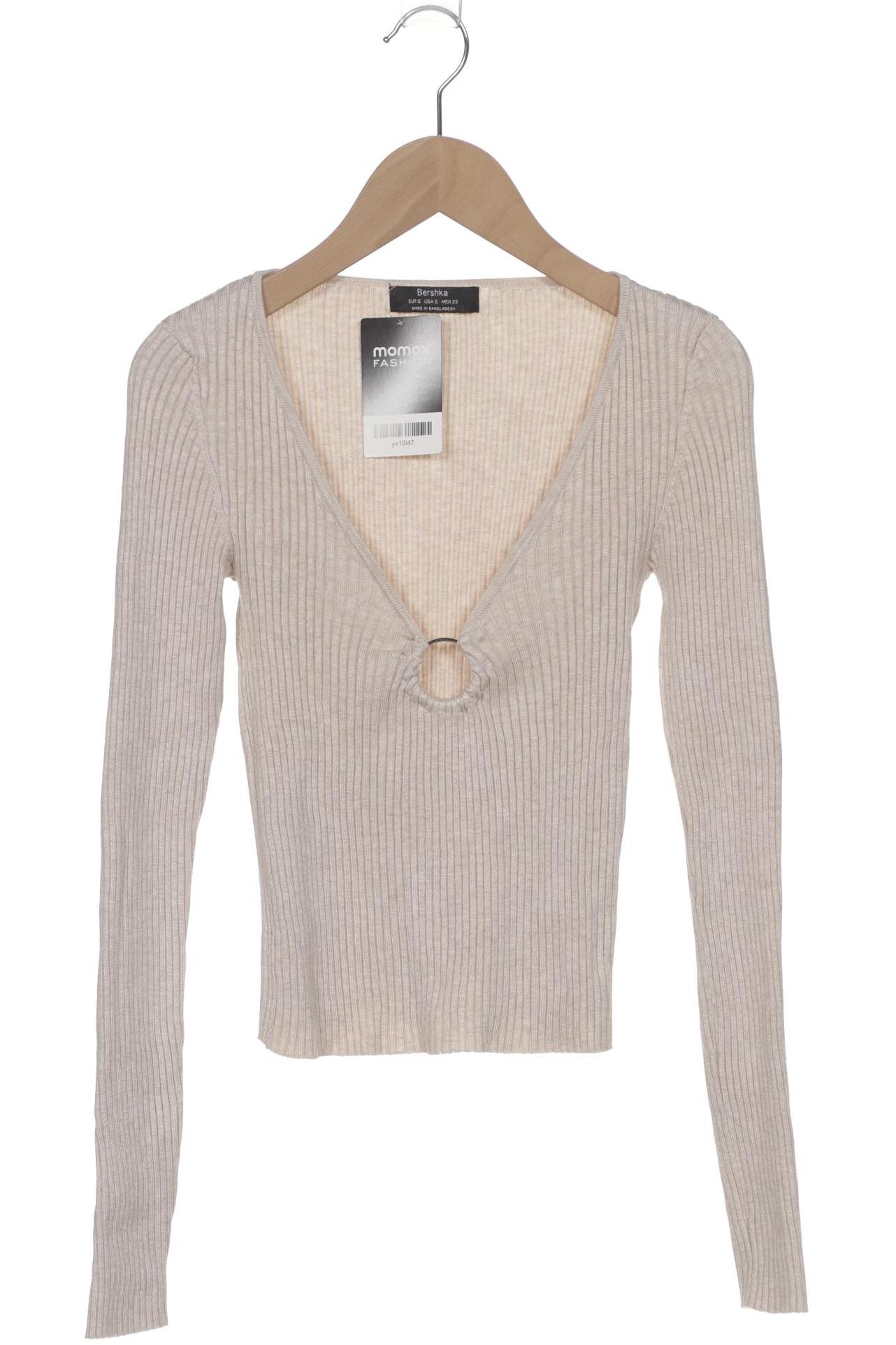 

bershka Damen Pullover, beige, Gr. 36