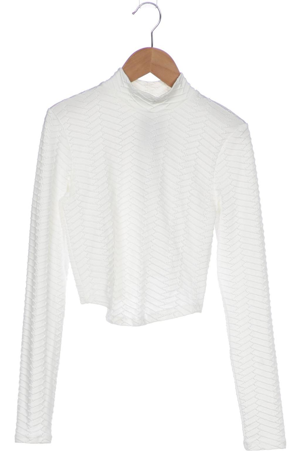 

bershka Damen Pullover, weiß, Gr. 36