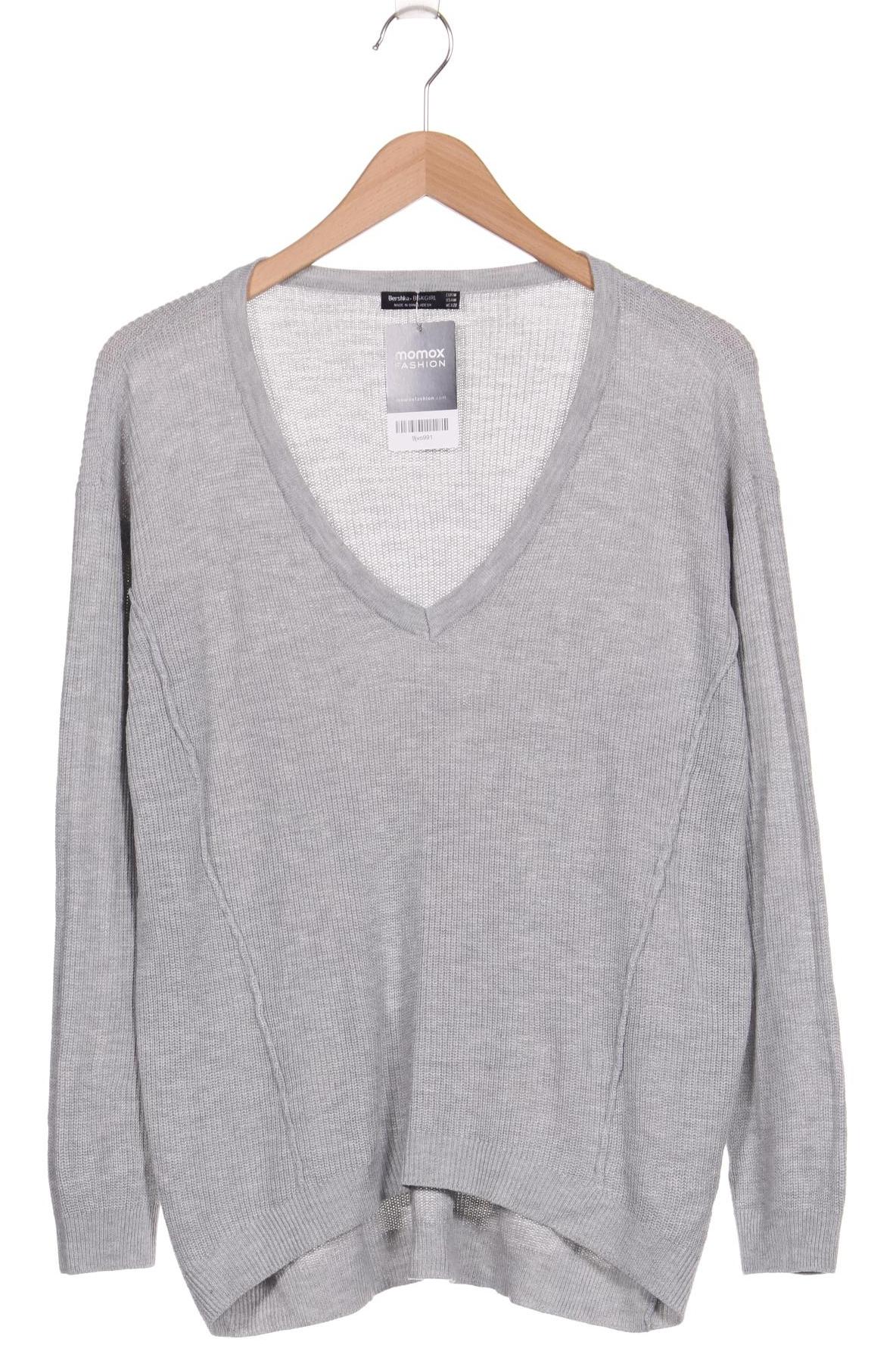 

bershka Damen Pullover, grau