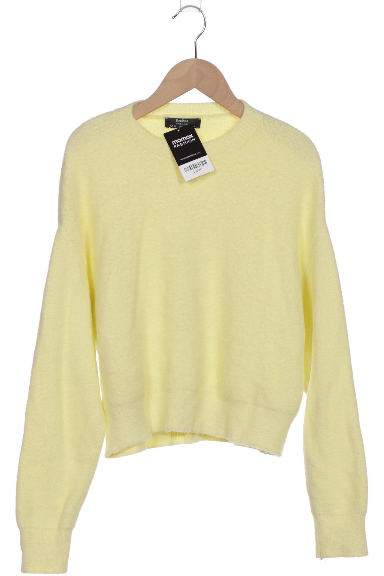 

bershka Damen Pullover, gelb, Gr. 38