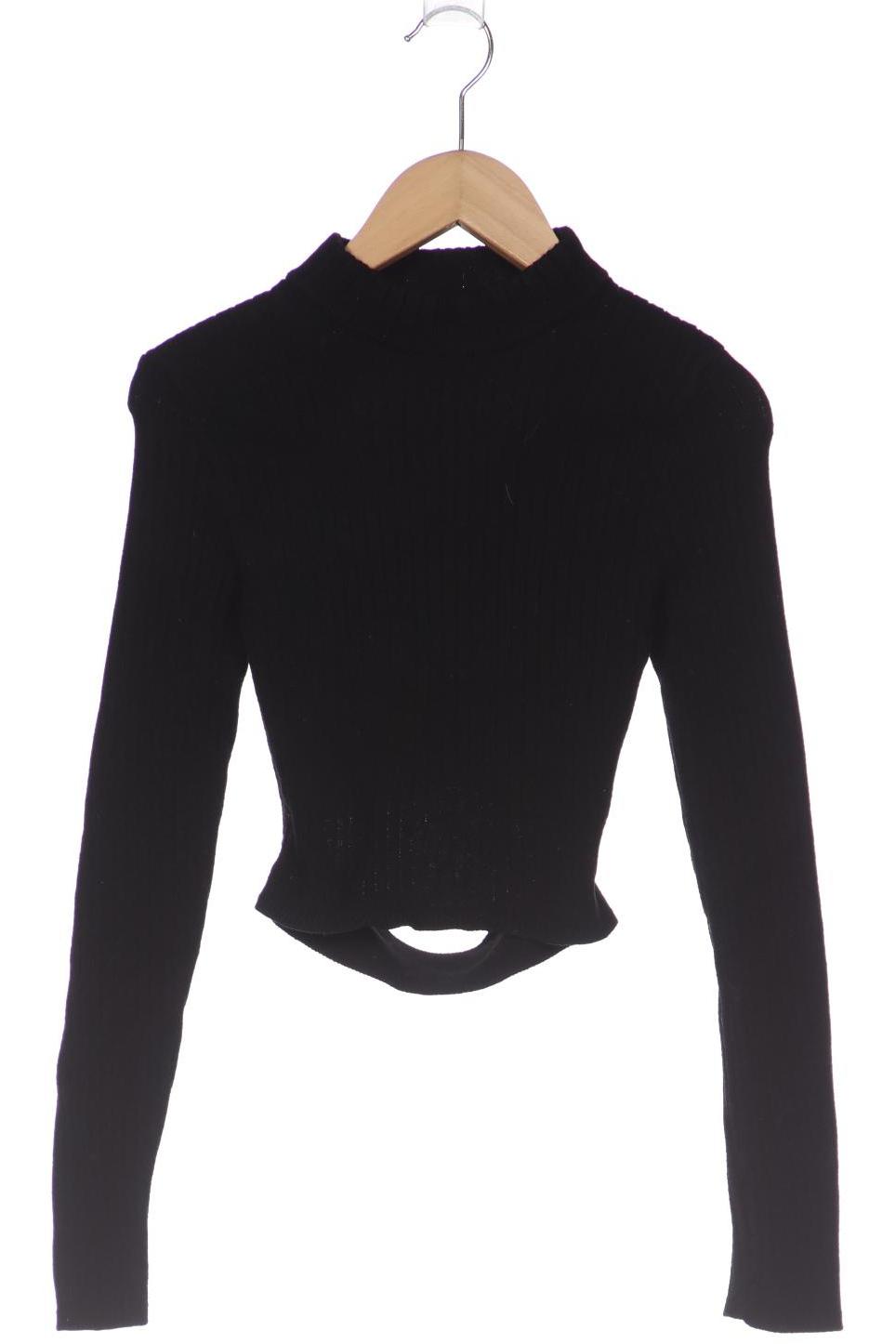 

bershka Damen Pullover, schwarz, Gr. 38