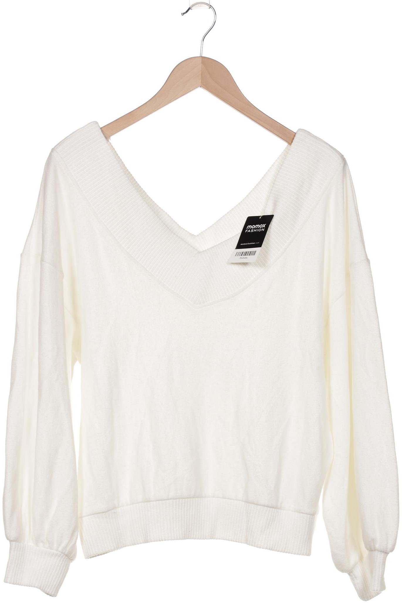

bershka Damen Pullover, weiß, Gr. 34