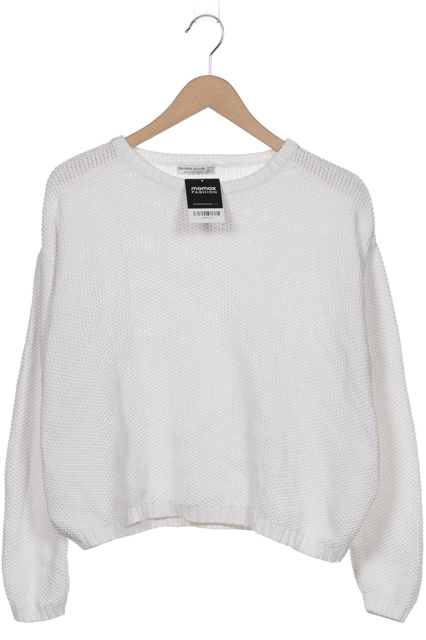 

bershka Damen Pullover, weiß, Gr. 38