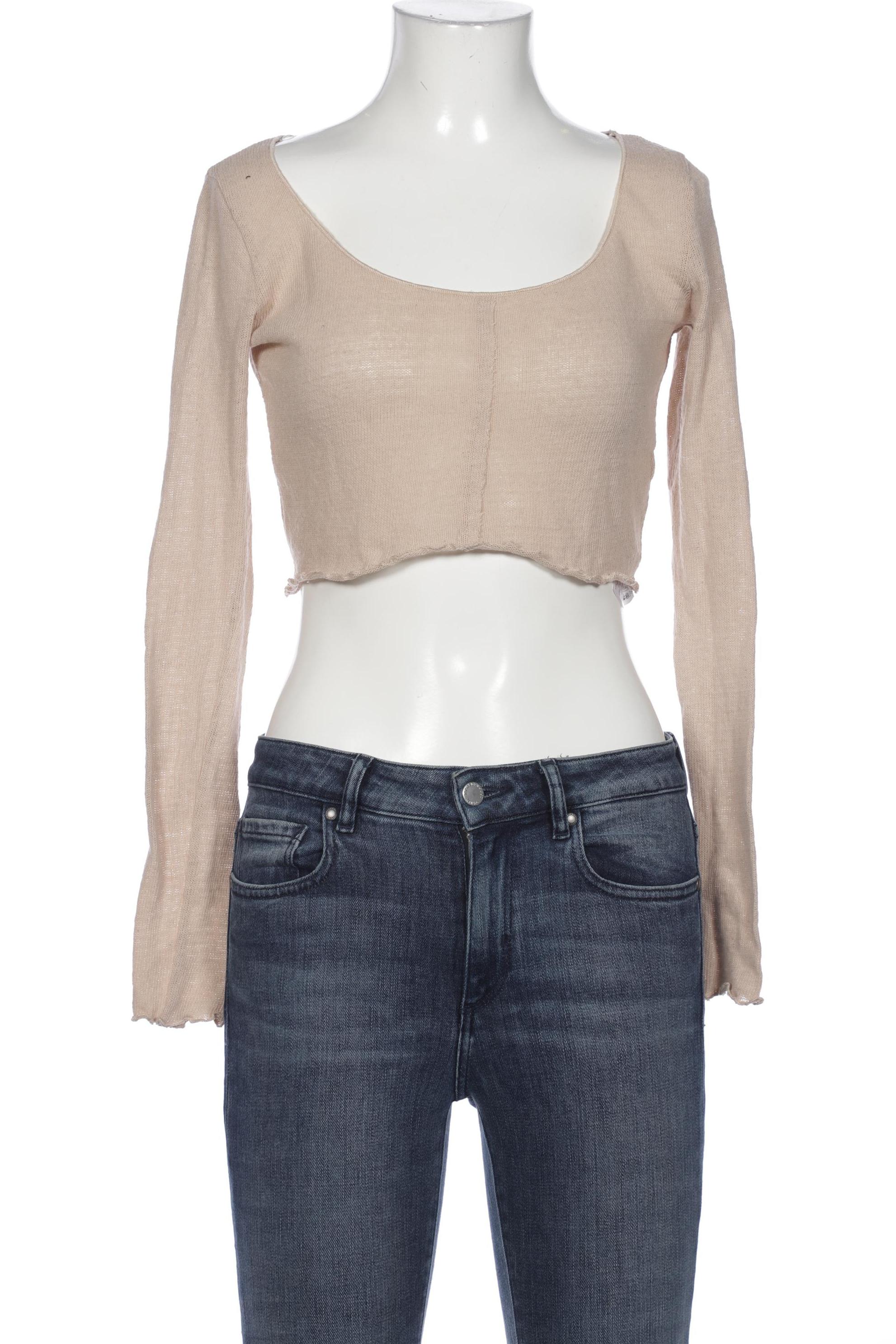 

bershka Damen Pullover, beige, Gr. 34