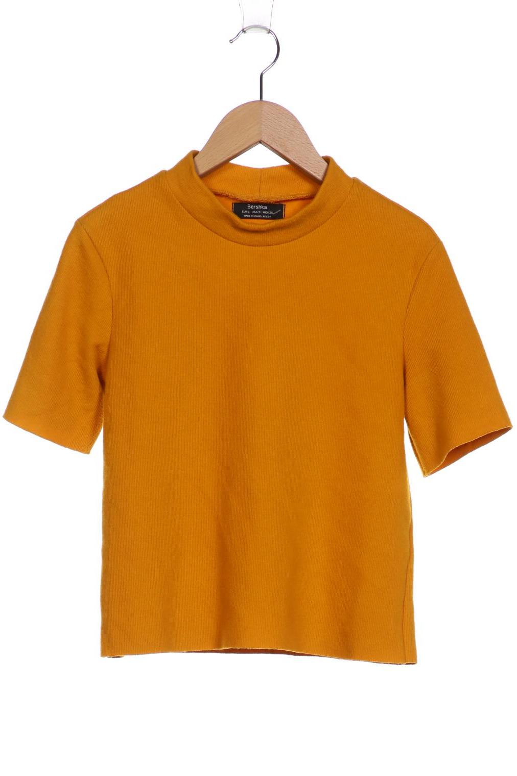 

bershka Damen Pullover, gelb, Gr. 36