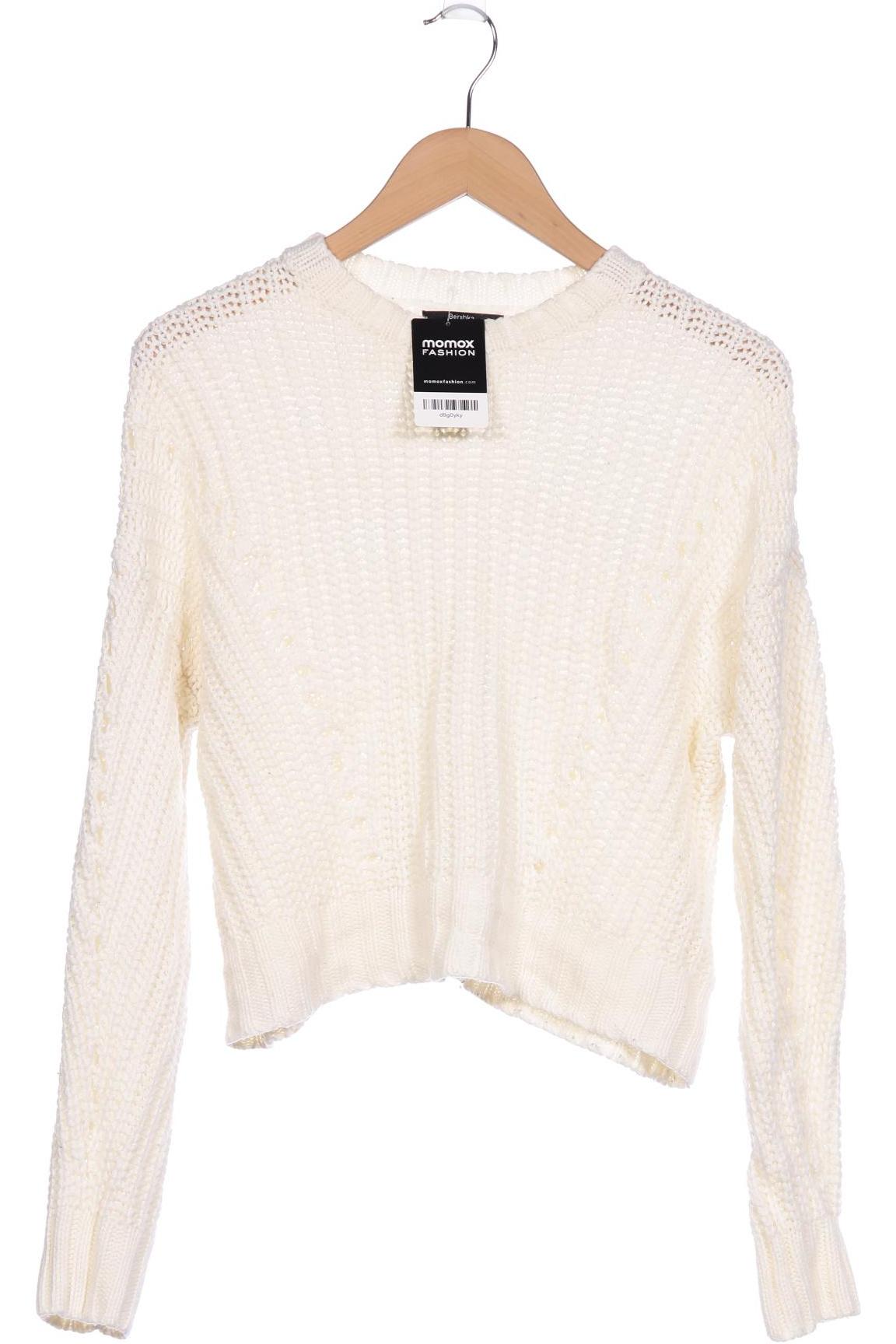 

bershka Damen Pullover, cremeweiß