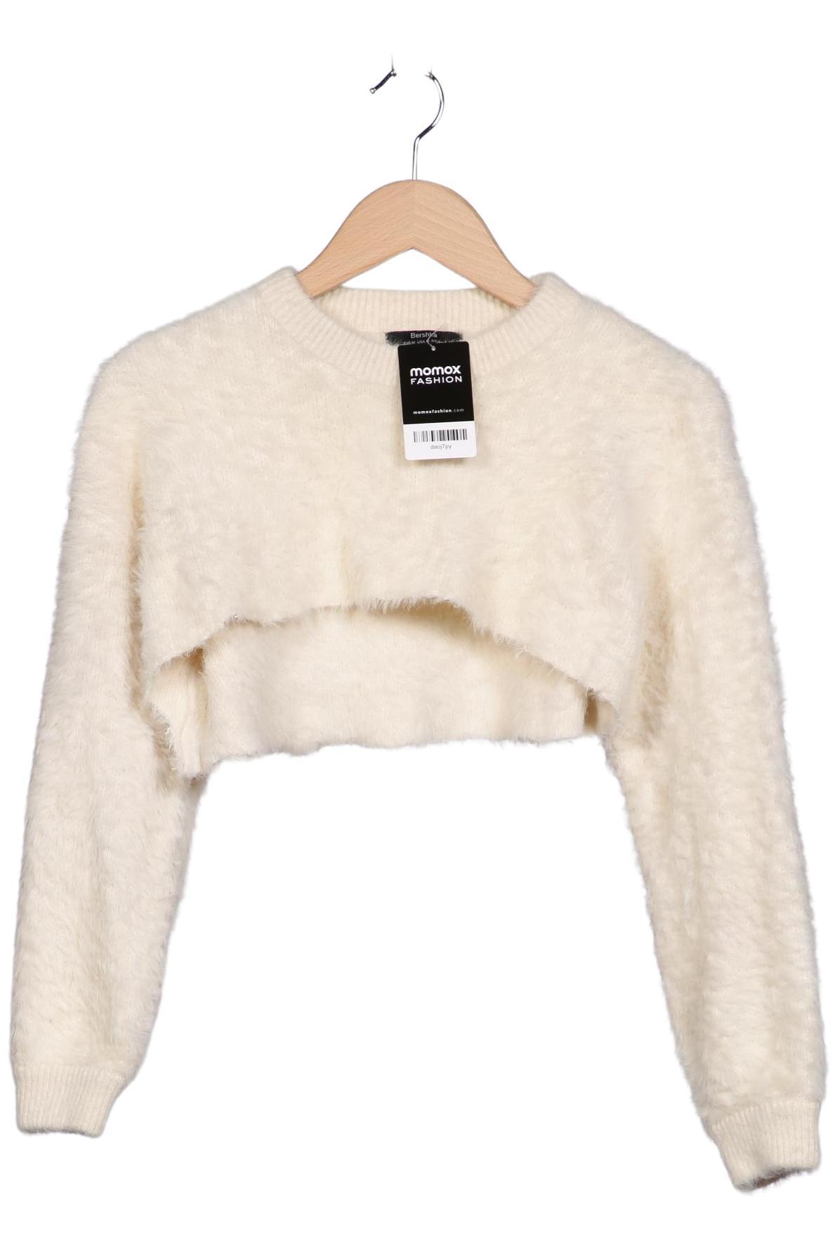 

bershka Damen Pullover, cremeweiß, Gr. 38