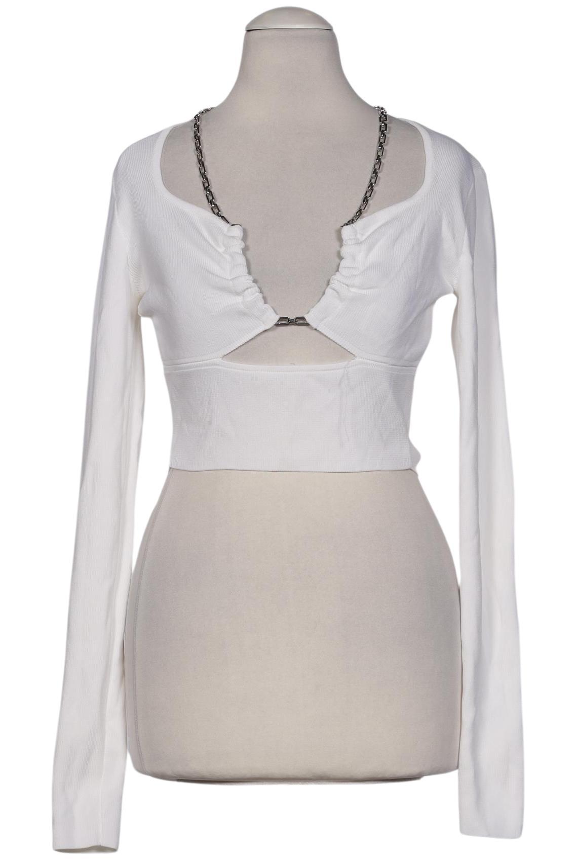 

bershka Damen Pullover, weiß, Gr. 36