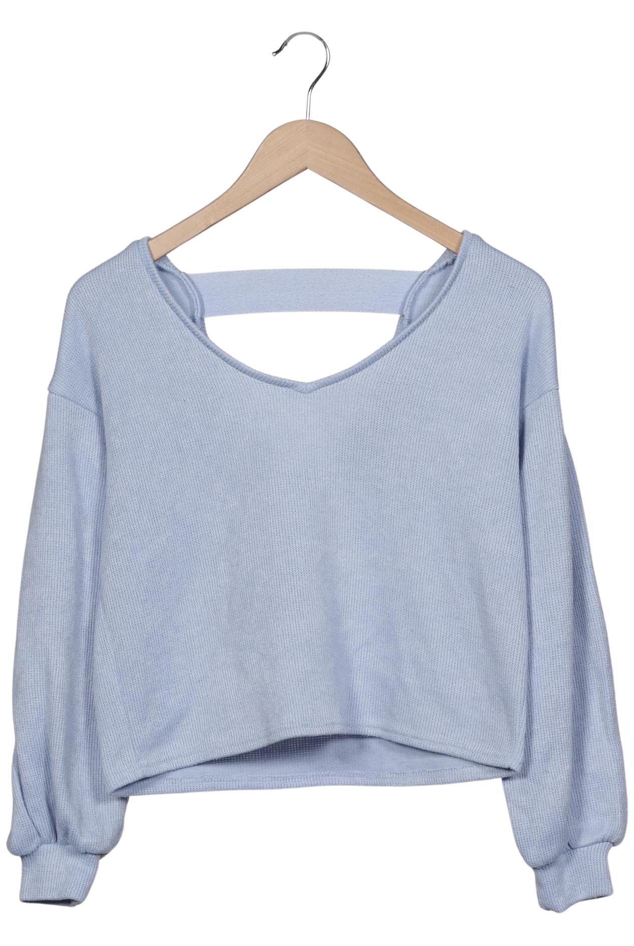 

bershka Damen Pullover, hellblau, Gr. 36