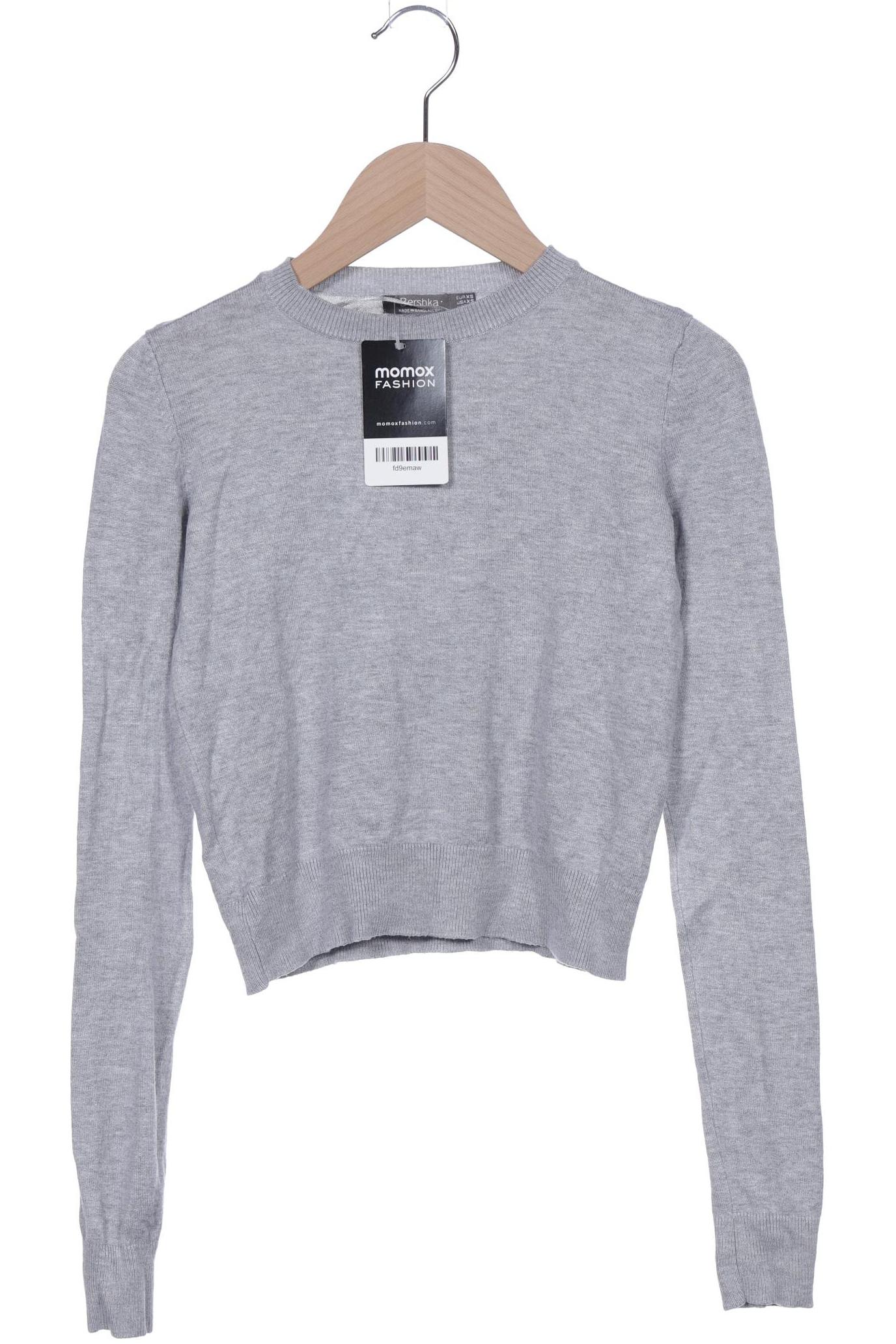 

bershka Damen Pullover, grau, Gr. 34