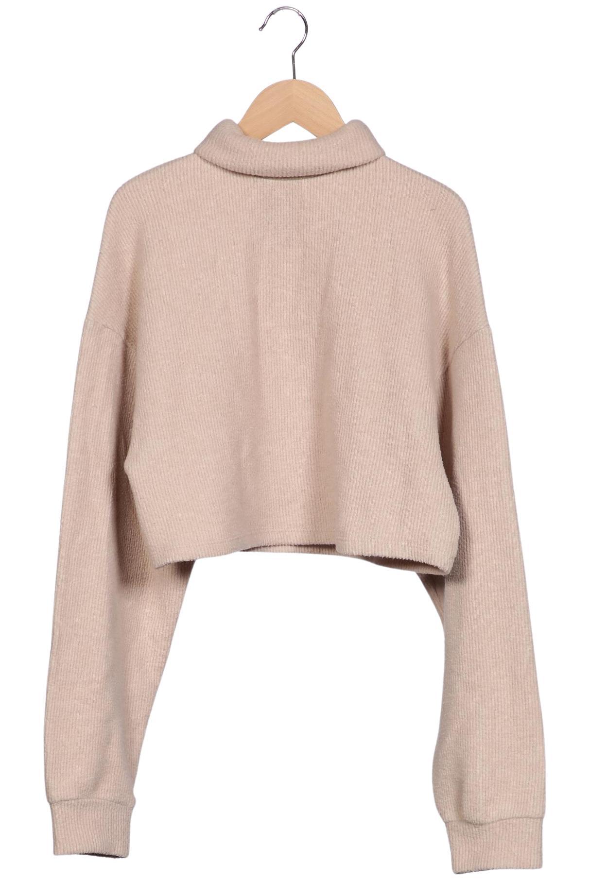 

bershka Damen Pullover, beige, Gr. 38