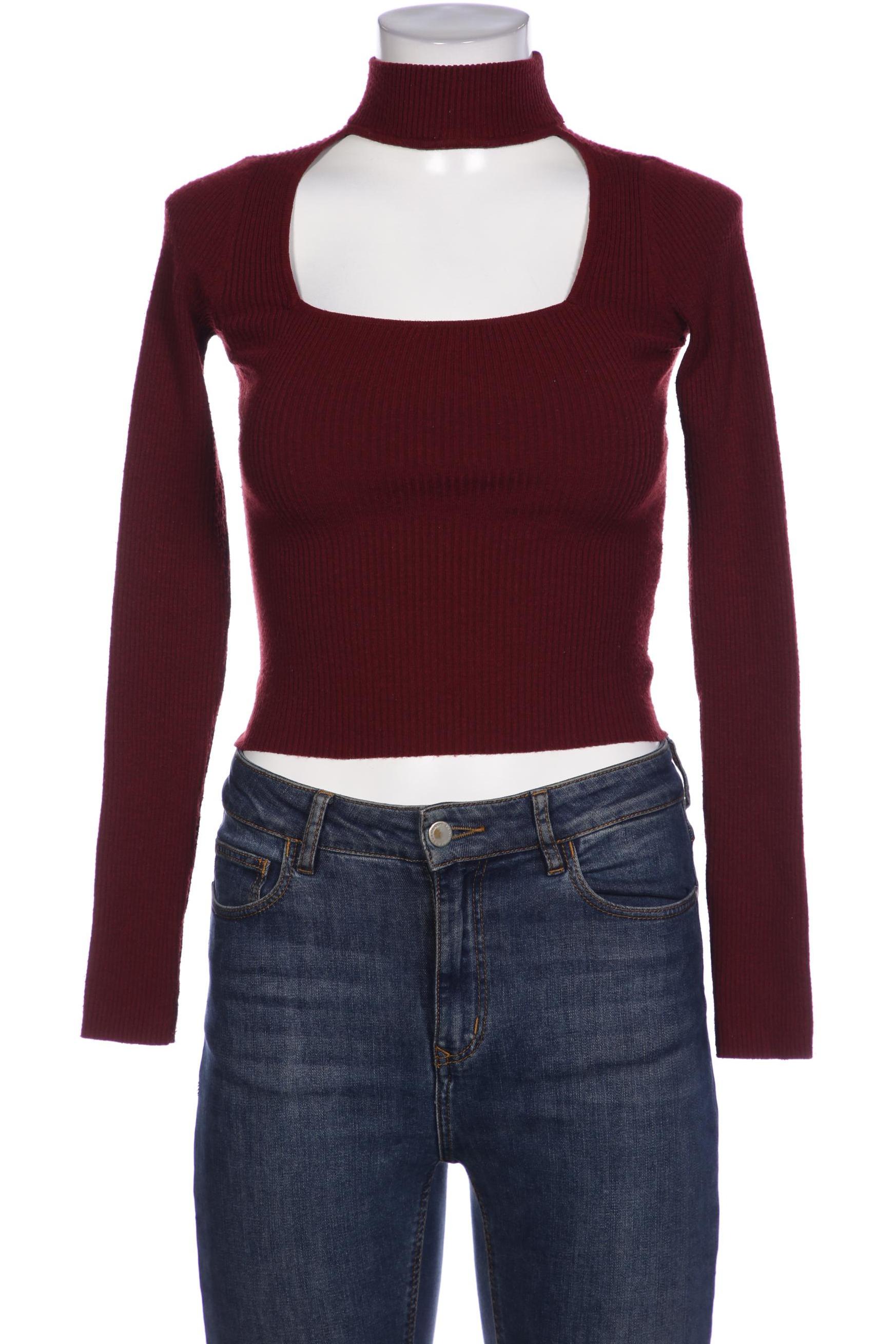 

bershka Damen Pullover, bordeaux