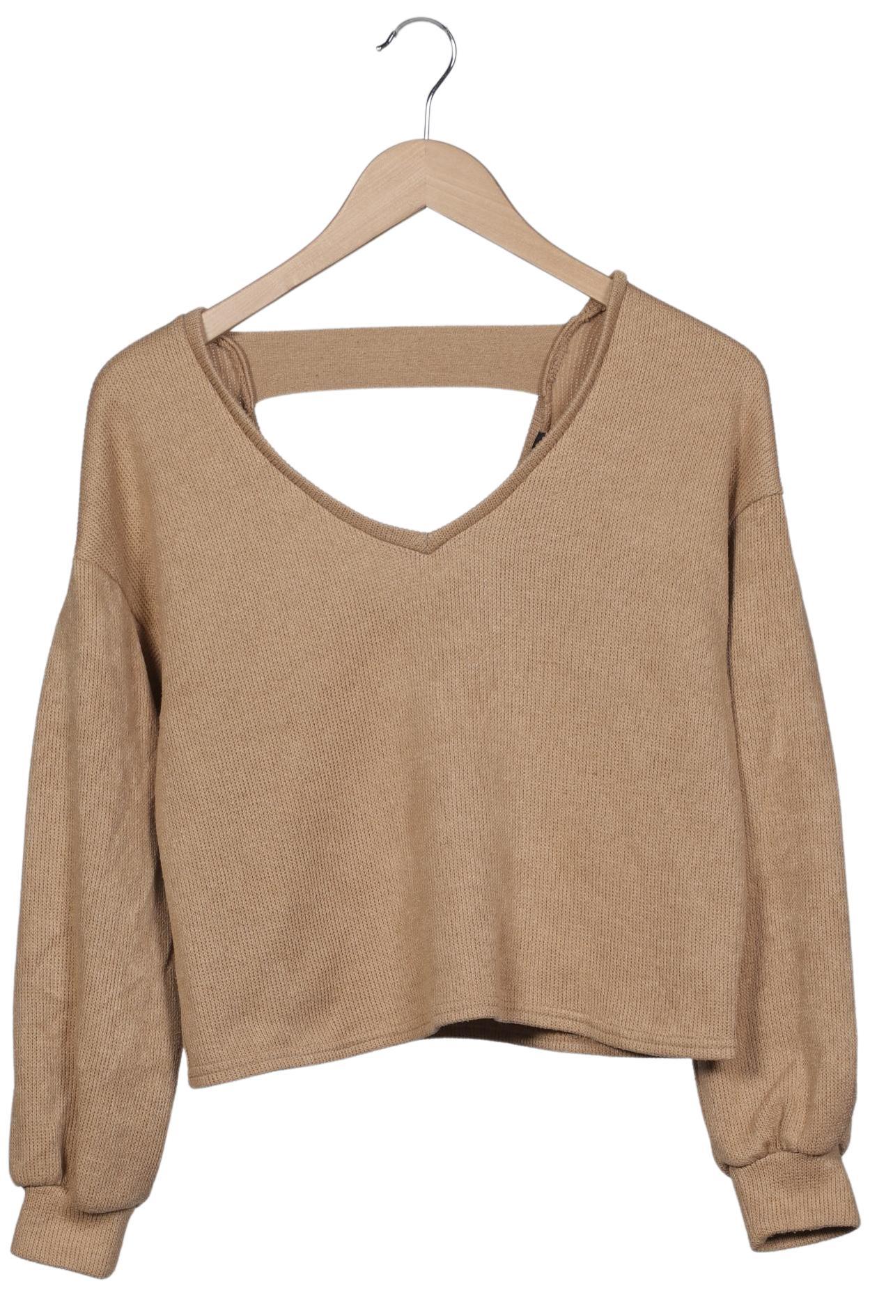

bershka Damen Pullover, beige, Gr. 36