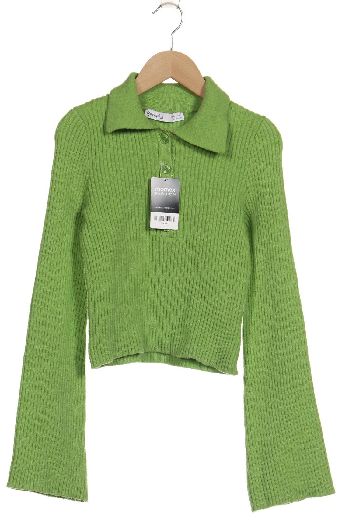 

bershka Damen Pullover, grün, Gr. 36