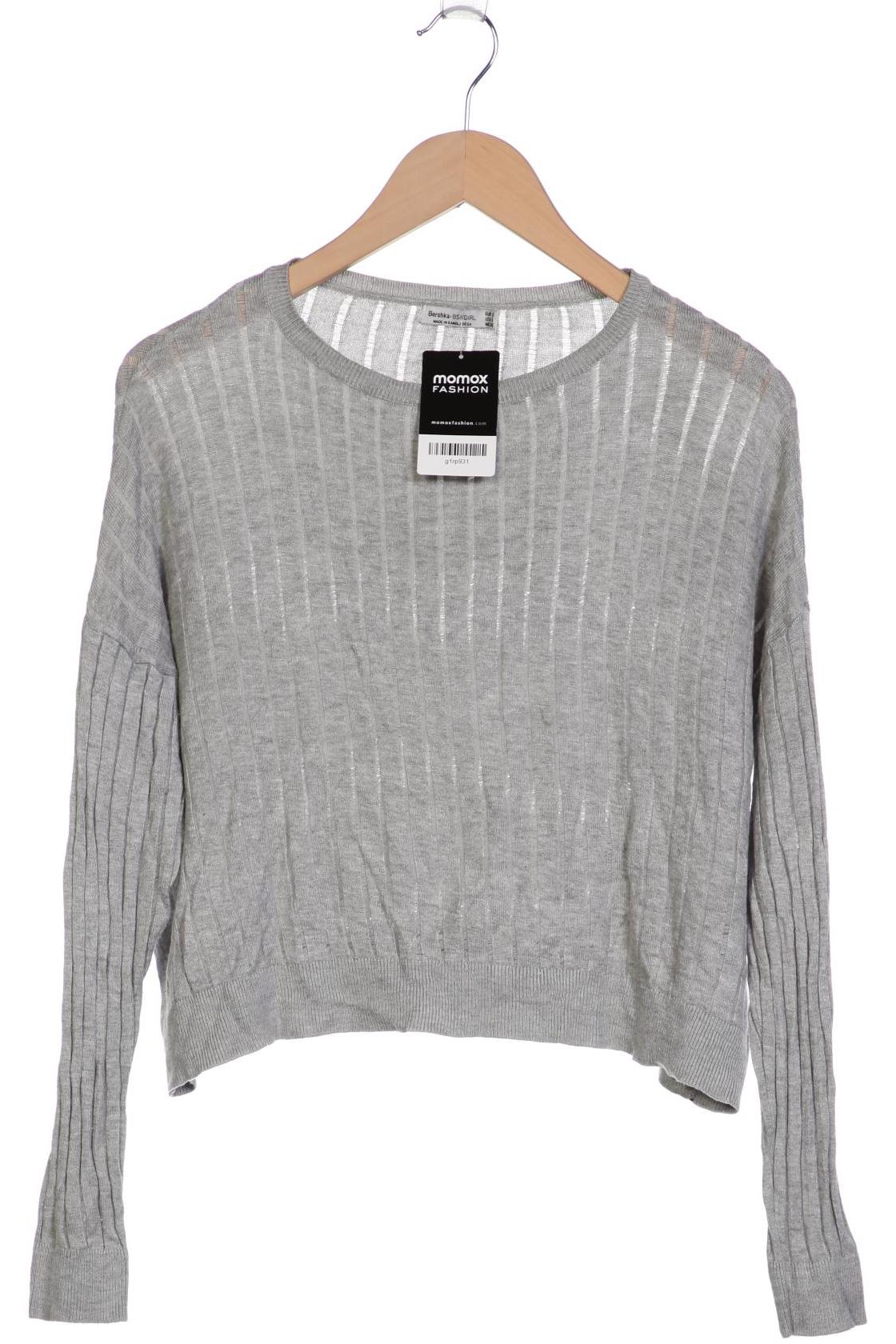

bershka Damen Pullover, grau, Gr. 36