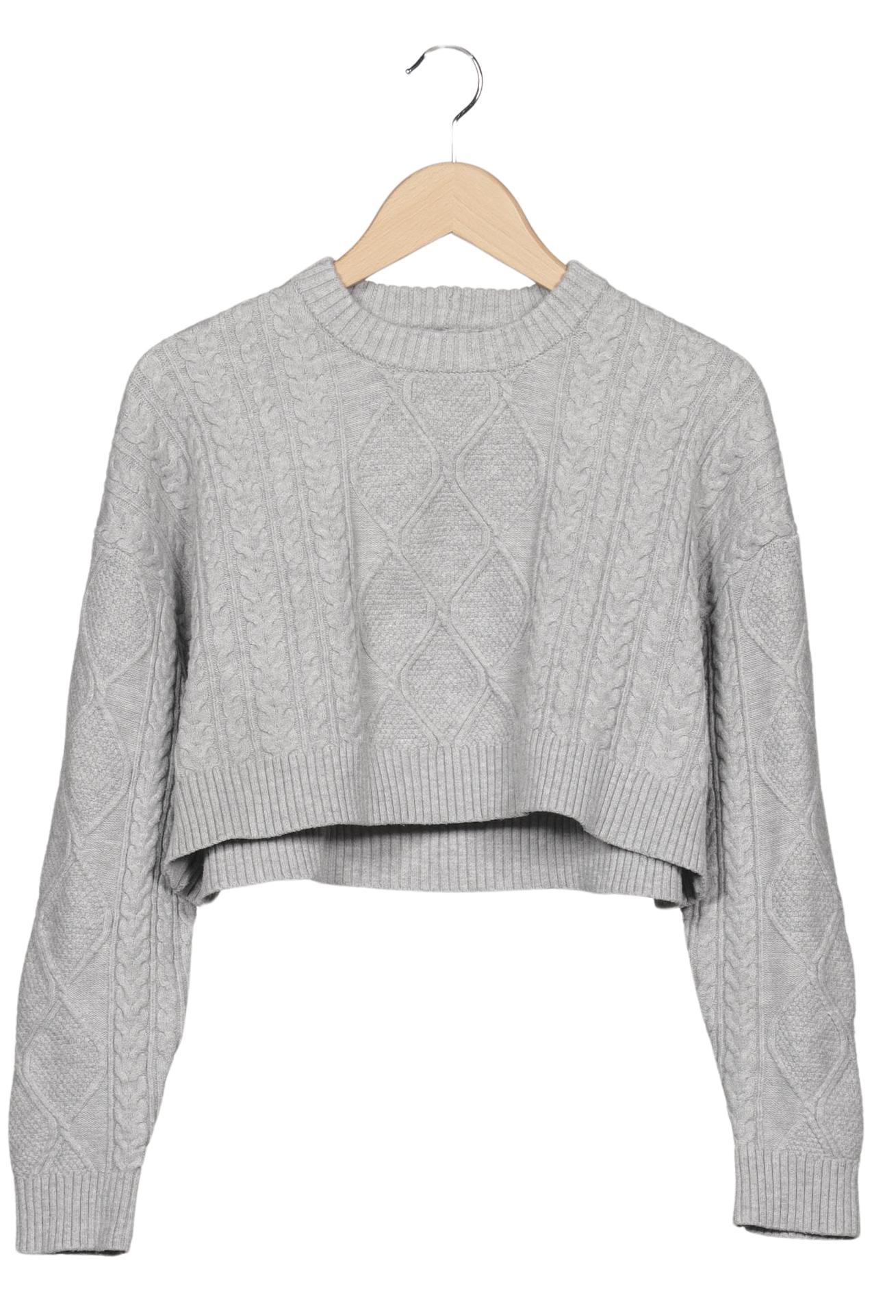 

bershka Damen Pullover, grau, Gr. 36