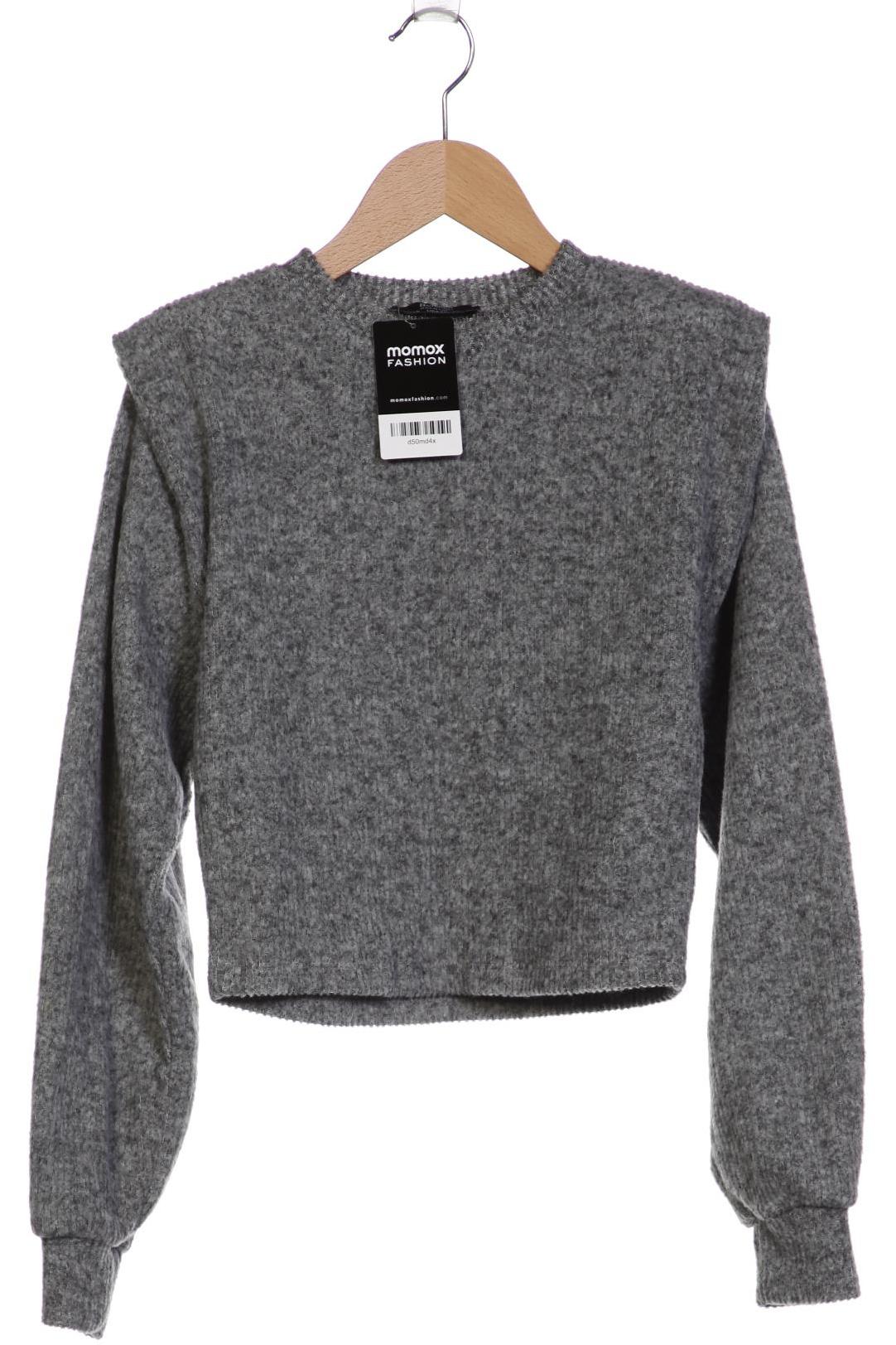 

bershka Damen Pullover, grau, Gr. 34