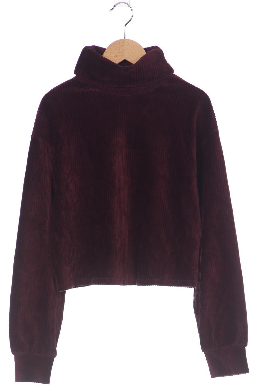 

bershka Damen Pullover, bordeaux, Gr. 34