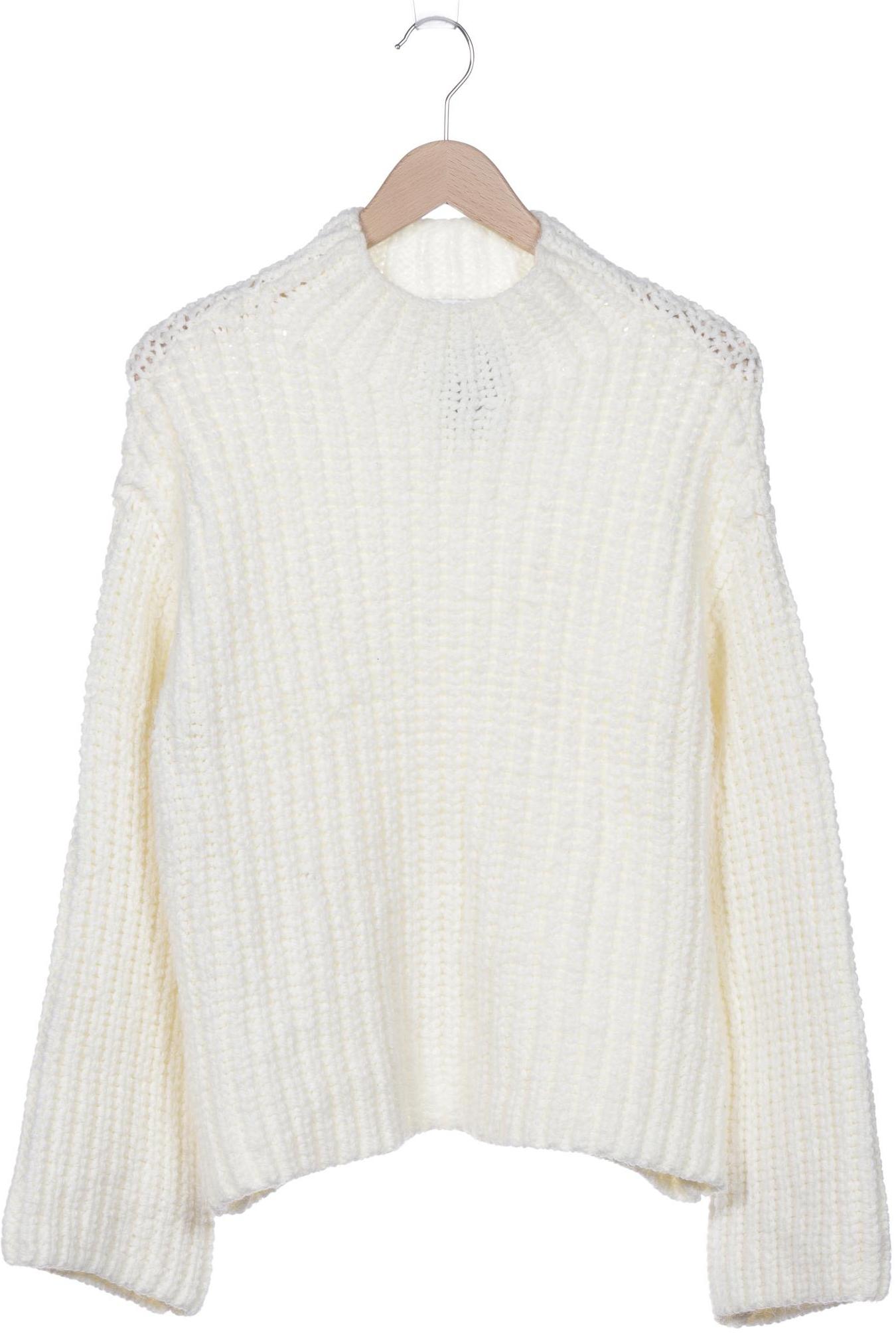 

bershka Damen Pullover, cremeweiß, Gr. 38