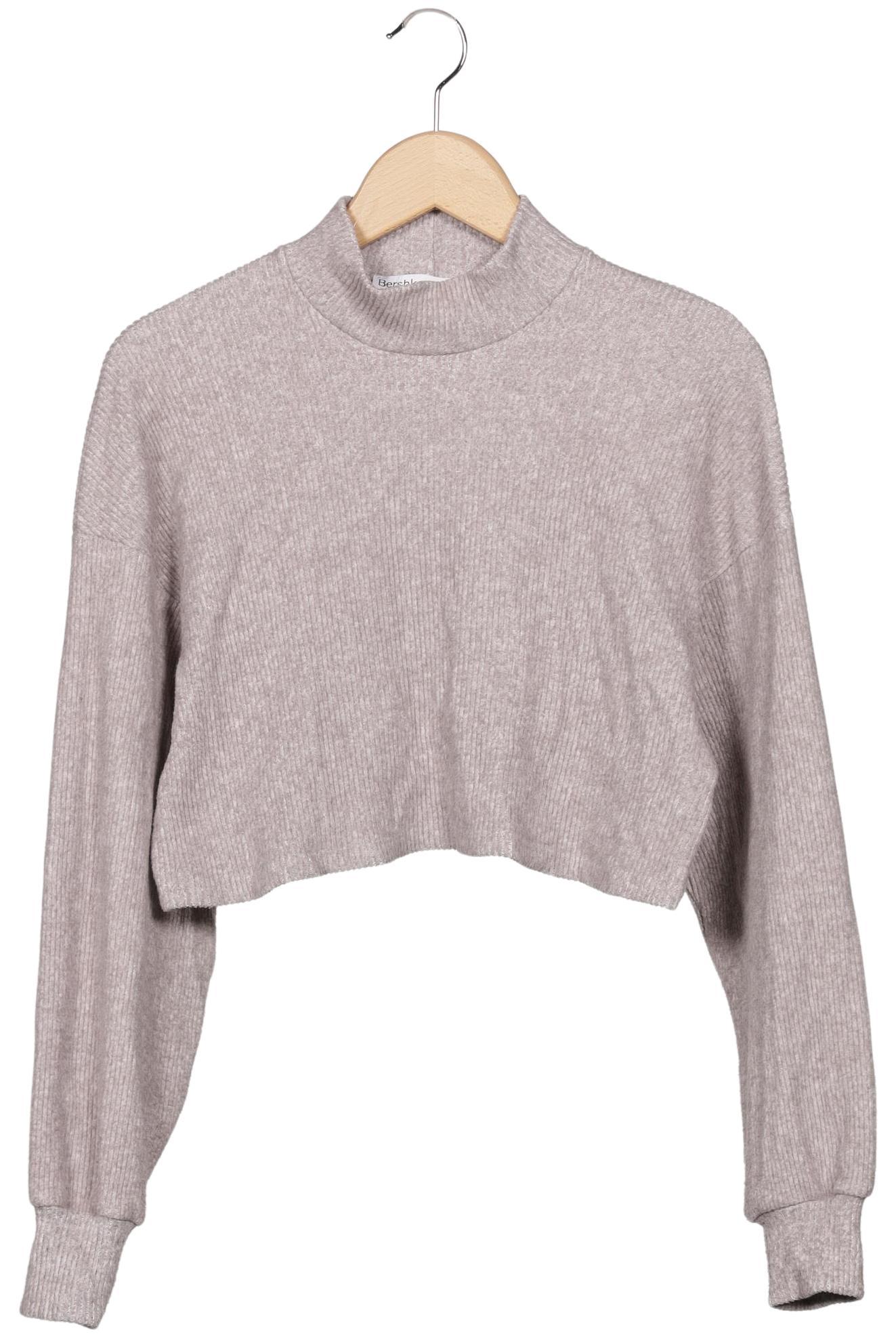 

bershka Damen Pullover, grau, Gr. 38