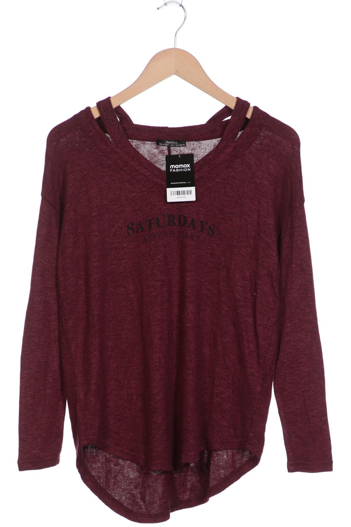 

bershka Damen Pullover, bordeaux, Gr. 36