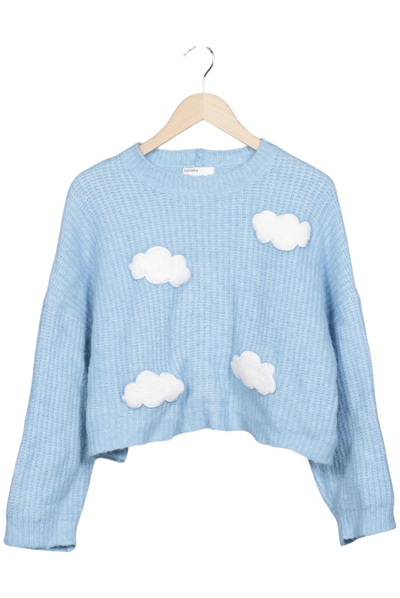 

bershka Damen Pullover, hellblau, Gr. 44