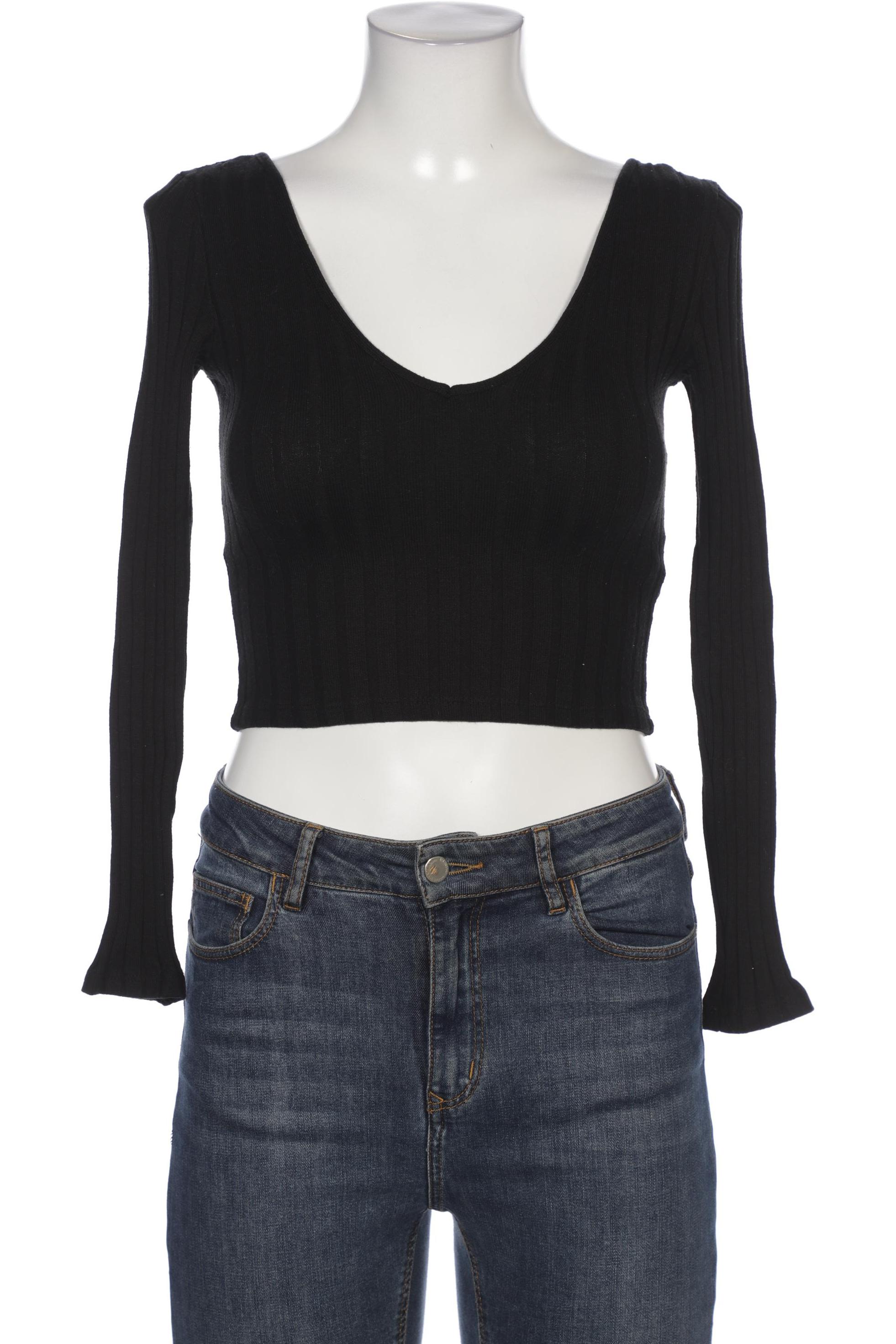 

bershka Damen Pullover, schwarz, Gr. 36