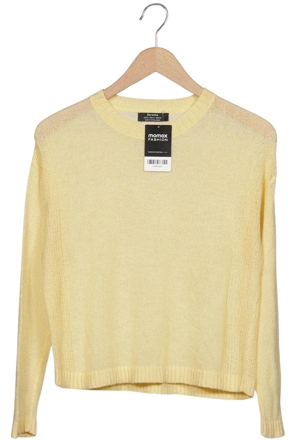 

bershka Damen Pullover, gelb, Gr. 38