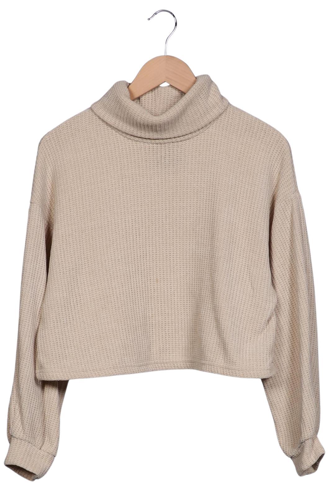 

bershka Damen Pullover, beige, Gr. 36