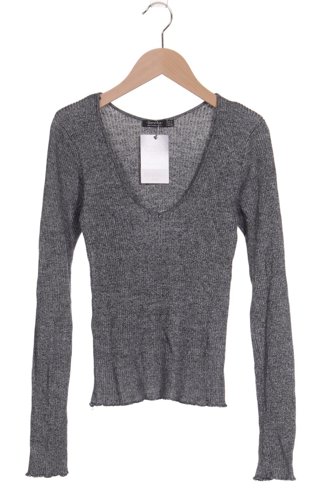 

bershka Damen Pullover, grau, Gr. 36