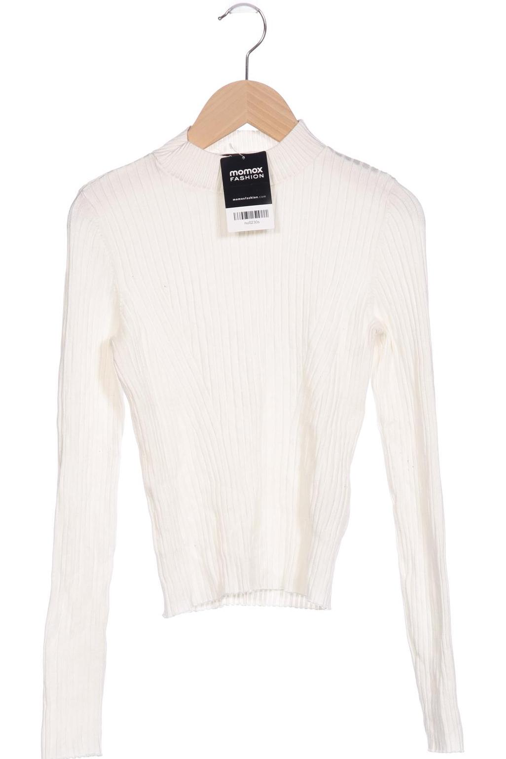 

bershka Damen Pullover, weiß, Gr. 38