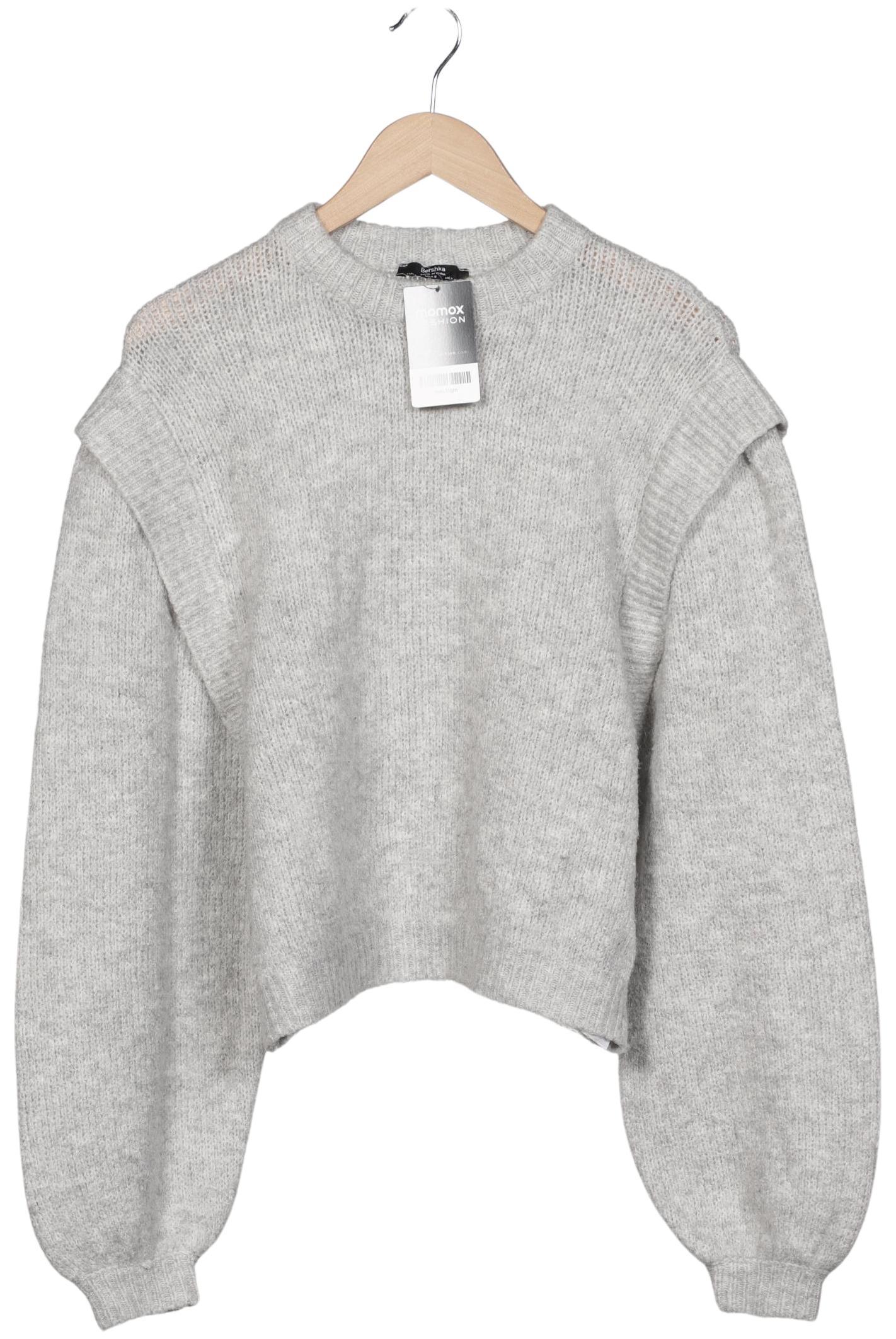 

bershka Damen Pullover, grau, Gr. 36